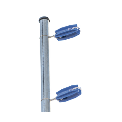 Aislador de color Azul para postes de esquina de alta Resistencia con Anti UV de uso en cercos eléctricos — SFIRE · SKU SFESQUINEROB