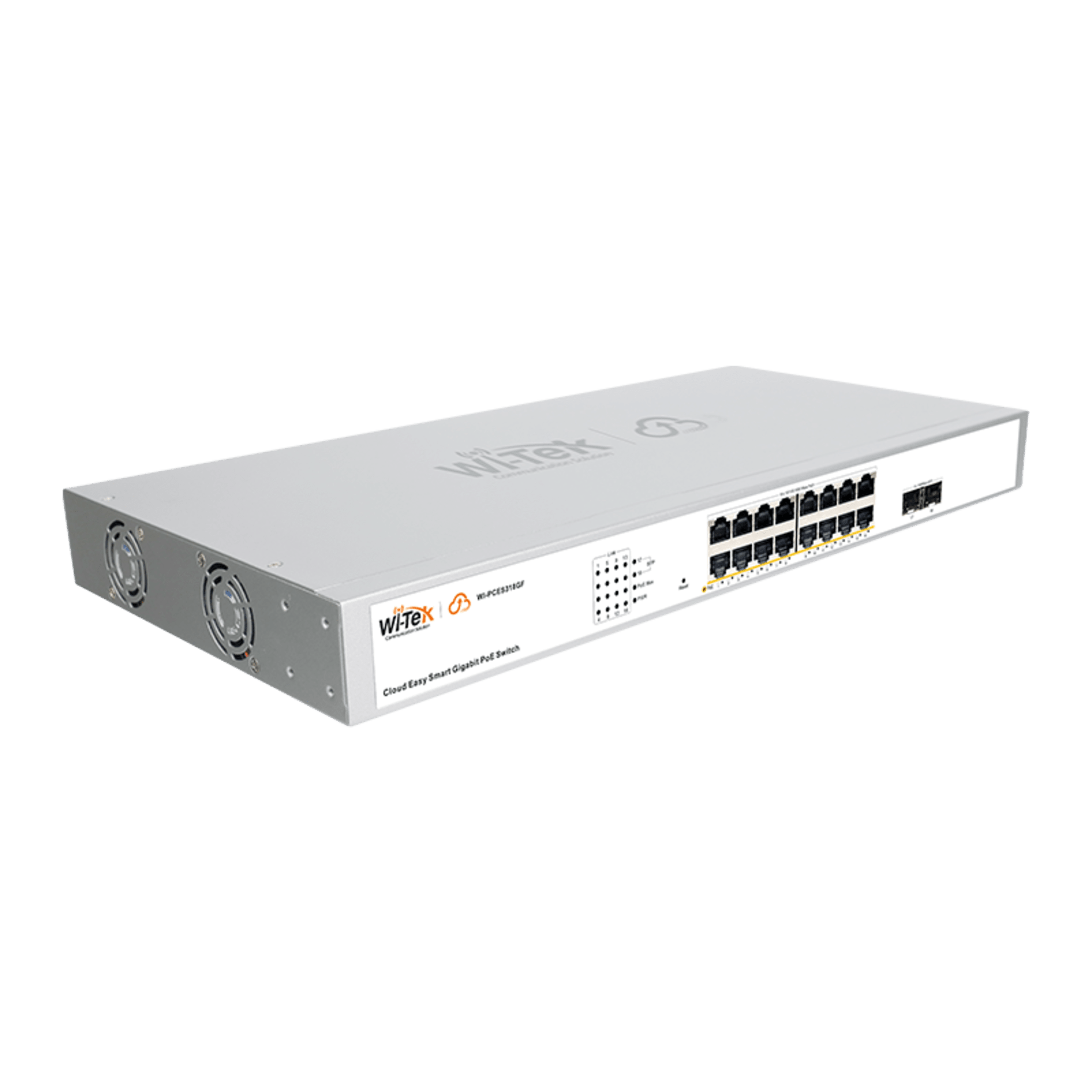 Switch Administrable PoE / 16 puertos PoE af/at Gigabit / 2 x SFP Gigabit / Administración Cloud Gratuita / Presupuesto 240 W