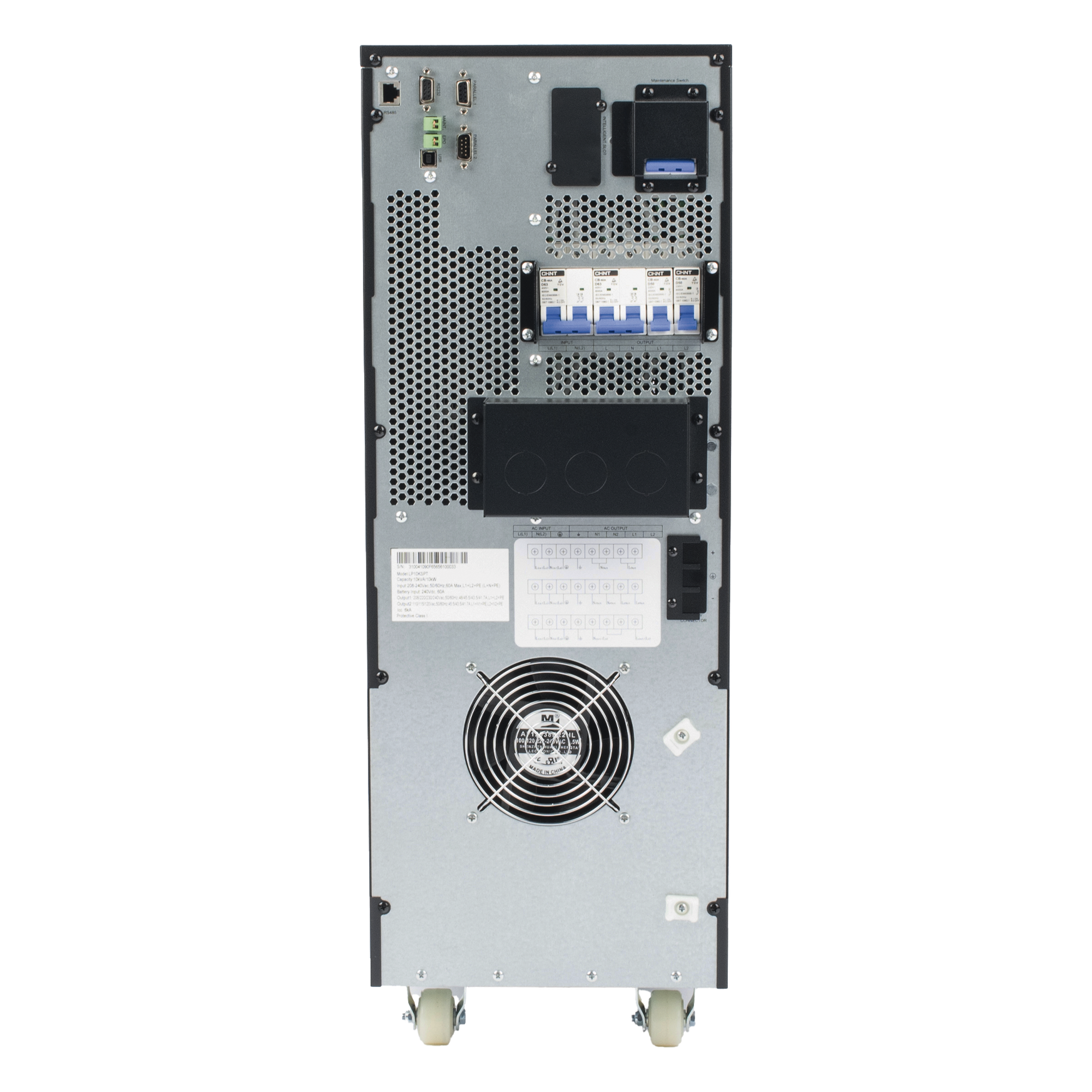 UPS Tipo Torre de 10KVA / Online Doble Conversión / Salida Fase Dividida 220V o 2 x 120V / Paralelismo hasta 4 Unidades / Pantalla LCD Táctil 7" / Onda Senoidal Pura