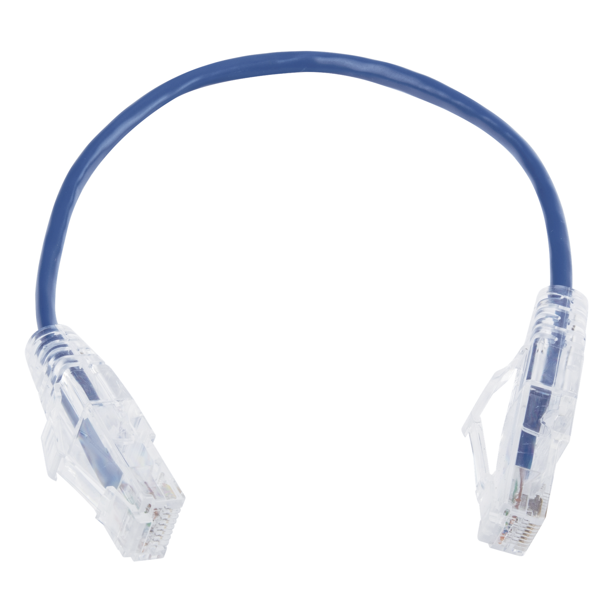 Cable de Parcheo Slim UTP Cat6 - 20 cm (7.87 Pulgadas) Azul Diámetro Reducido (28 AWG) — LINKEDPRO BY EPCOM · SKU LP-UT6-020-BU28