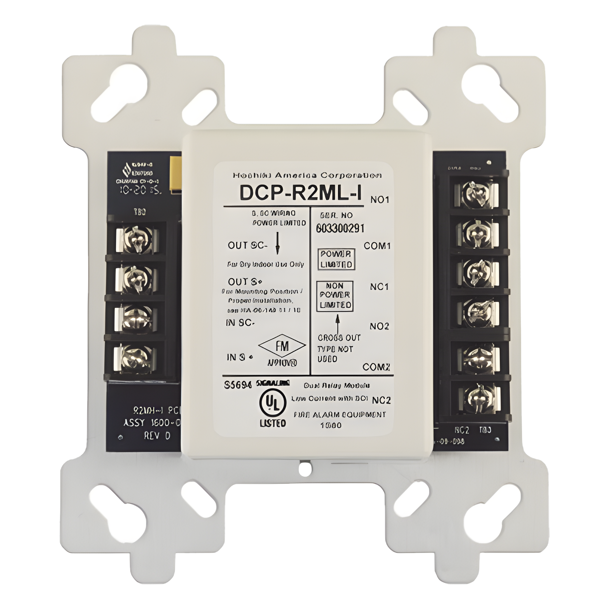 Módulo De Relevador Doble, 2A, Con Aislador Integrado (0400-02070) — HOCHIKI · SKU R2ML-I