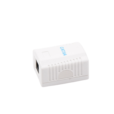 Caja de Pared con 1 Puerto, Incluye 1 Jack UTP Cat6A