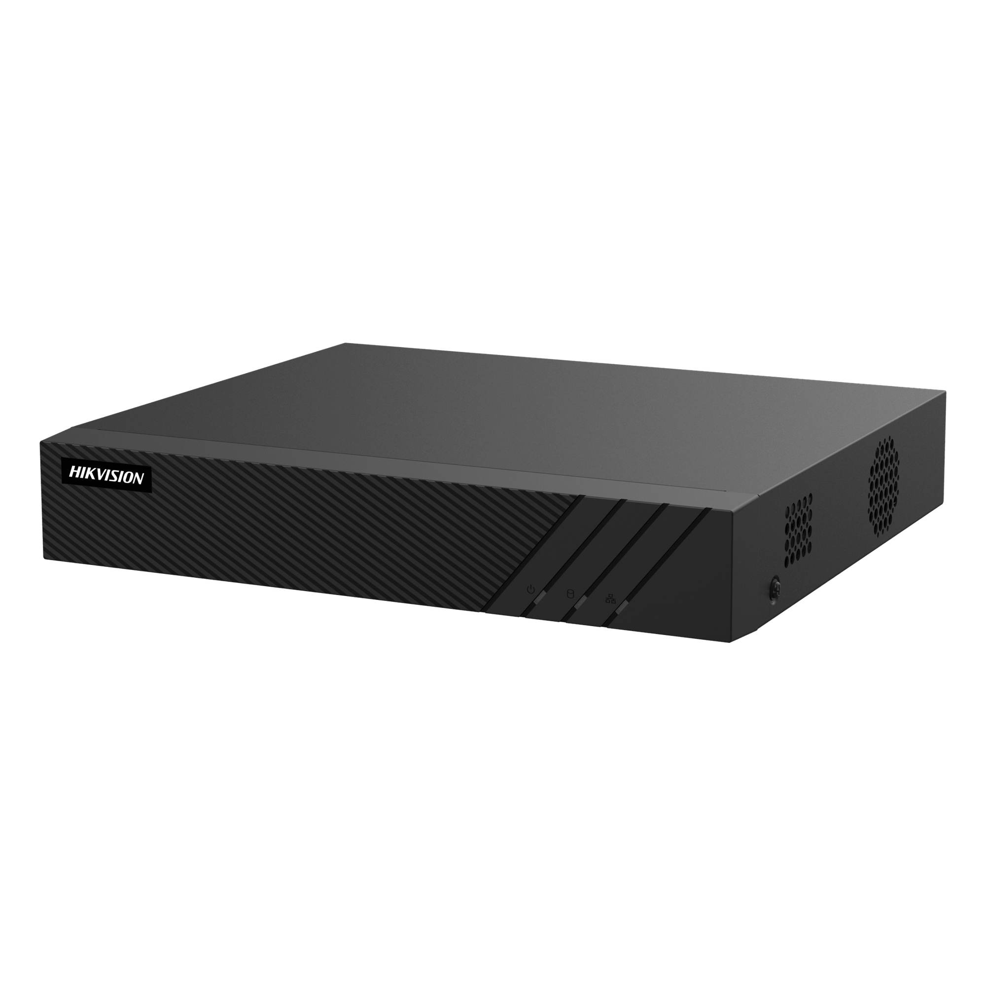 NVR 8 Megapixel (4K) (Compatible con Cámaras ACUSENSE) / 4 canales IP / 4 Puertos PoE+ / 1 Bahía de Disco Duro / Salida de Vídeo en 4K / 300 Metros PoE Modo Extendido — HIKVISION · SKU DS-7604NI-Q1/4P(E)