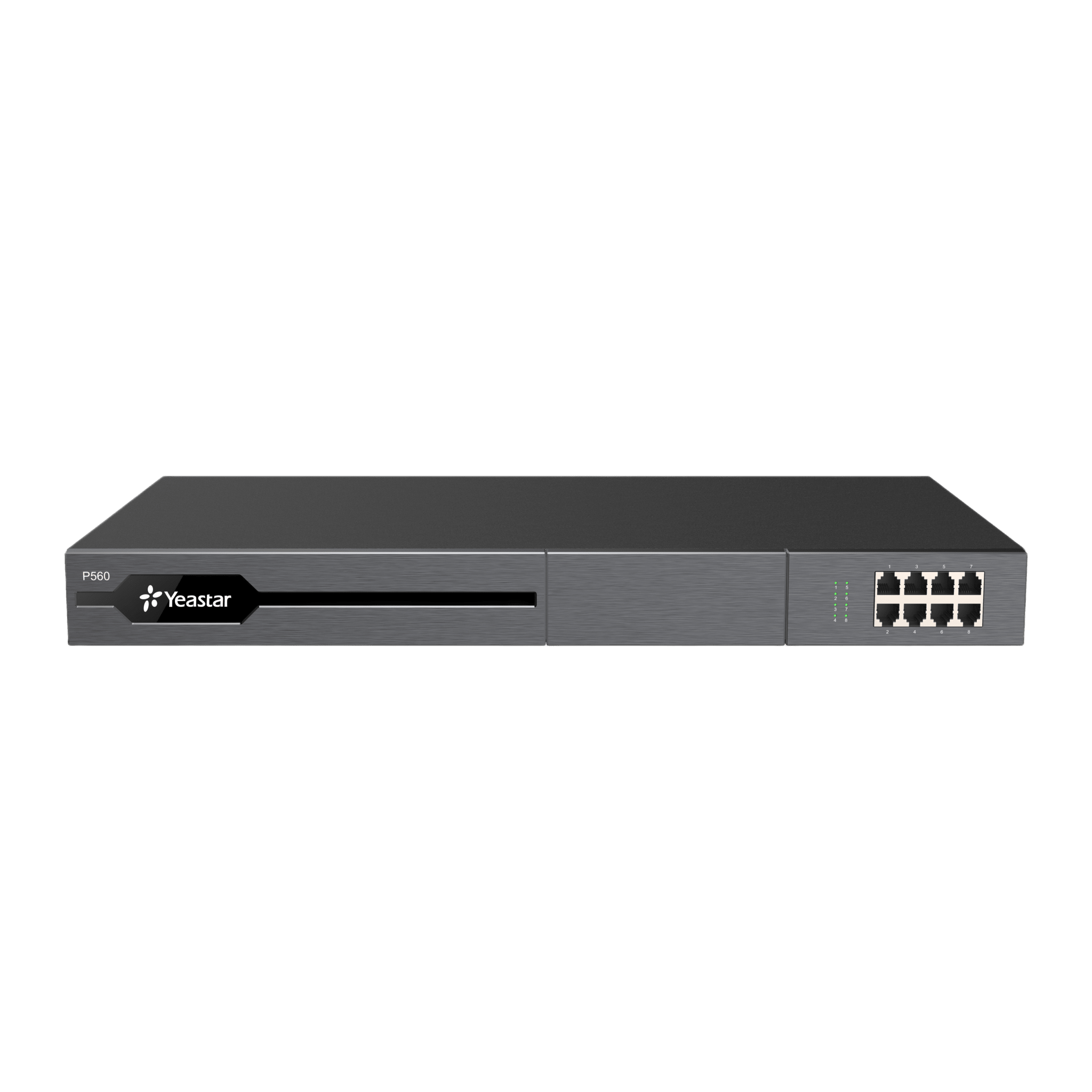 Conmutador IP PBX Enterprise Modular / 100 Extensiones Expansible a 200 / 30 Llamadas Simultáneas Expansible a 60 / Soporte E1/T1/PRI / Hasta 8 Puertos FXO/FXS / Call Center Avanzado / Omnicanal con IA