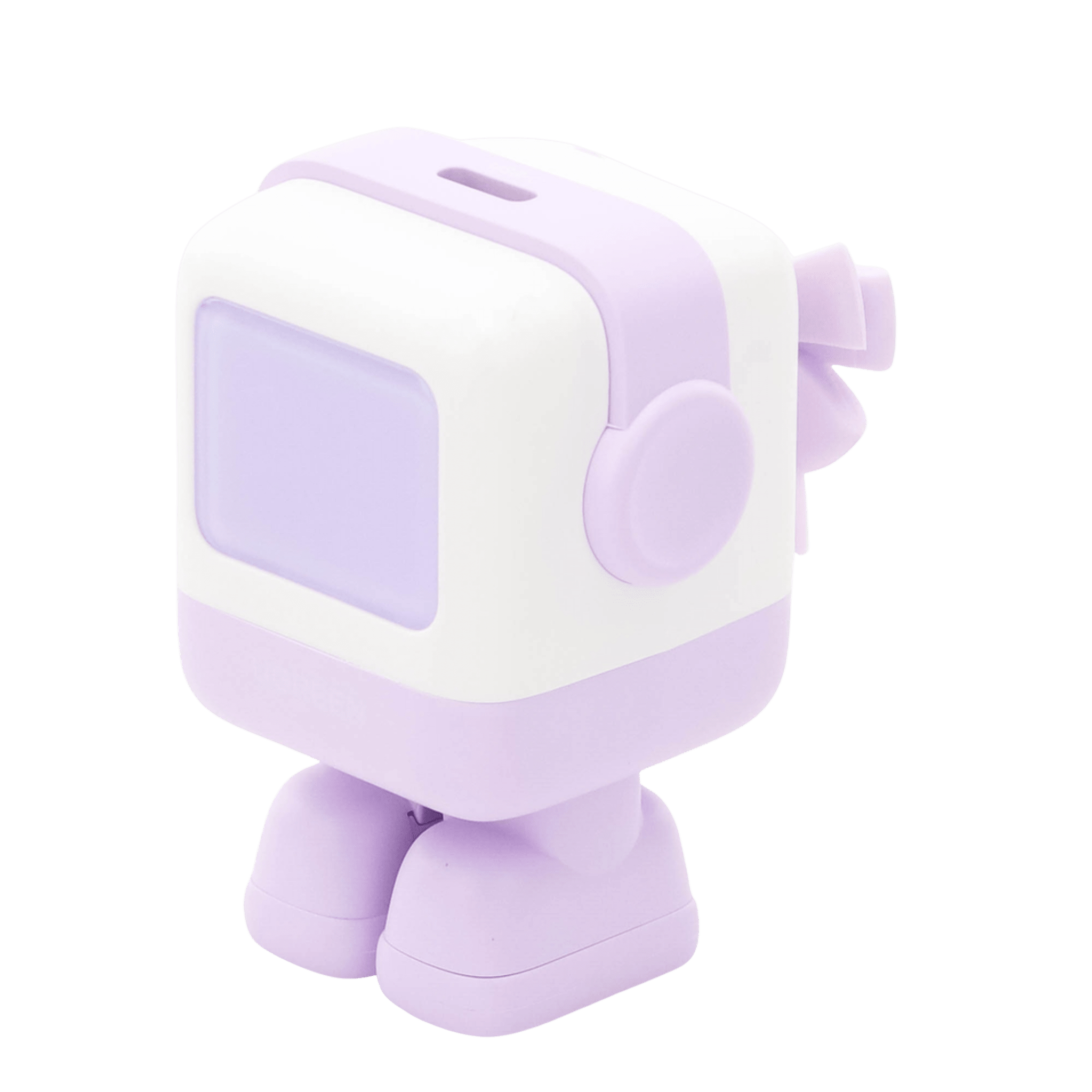 Cargador Mini GaNRobot 30W serie UNO | 1 USB-C de Carga Rápida | Tecnología GaN II | Multiprotocolo PD/QC/SCP/FCA | Carga Inteligente | Pantalla LED | Zapato Magnético Extraíble | Thermal Guard | Color Lila.