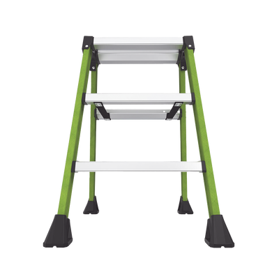 Escalera Plegable 2 Peldaños de Fibra de Vidrio / Tamaño 66 cm ( 2' 2").