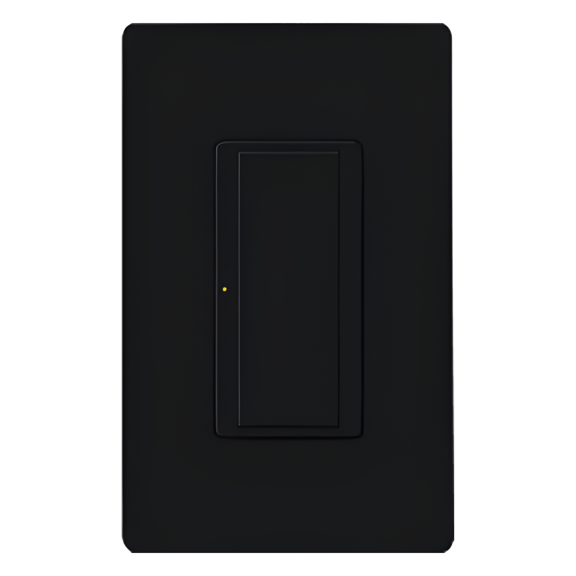 Switch electrónico de pared Maestro de doble voltaje 120-277 V, 8 A para iluminación y motores, dos hilos sin neutro, control por RF para sistema RadioRA 2, color negro — LUTRON ELECTRONICS · SKU RRD8SDVBL