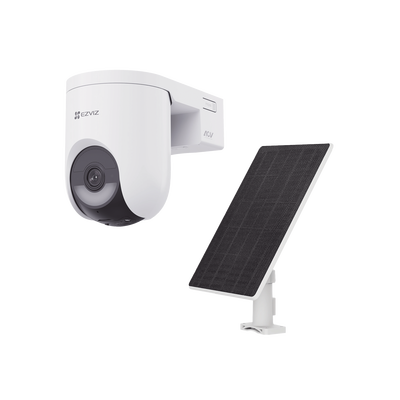 Kit Cámara PT 4G y Wi-Fi / 2K+ (4Megapixel) / IA Detección Humano-Vehiculo / Color Nocturno / Batería 5200 mAh / IP65 / Incluye Panel Solar 5W IP65