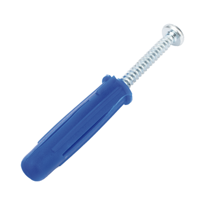 Taquete azul 3/8" para tornillo 12mm x 2" (100pzs) (1105-05100) 