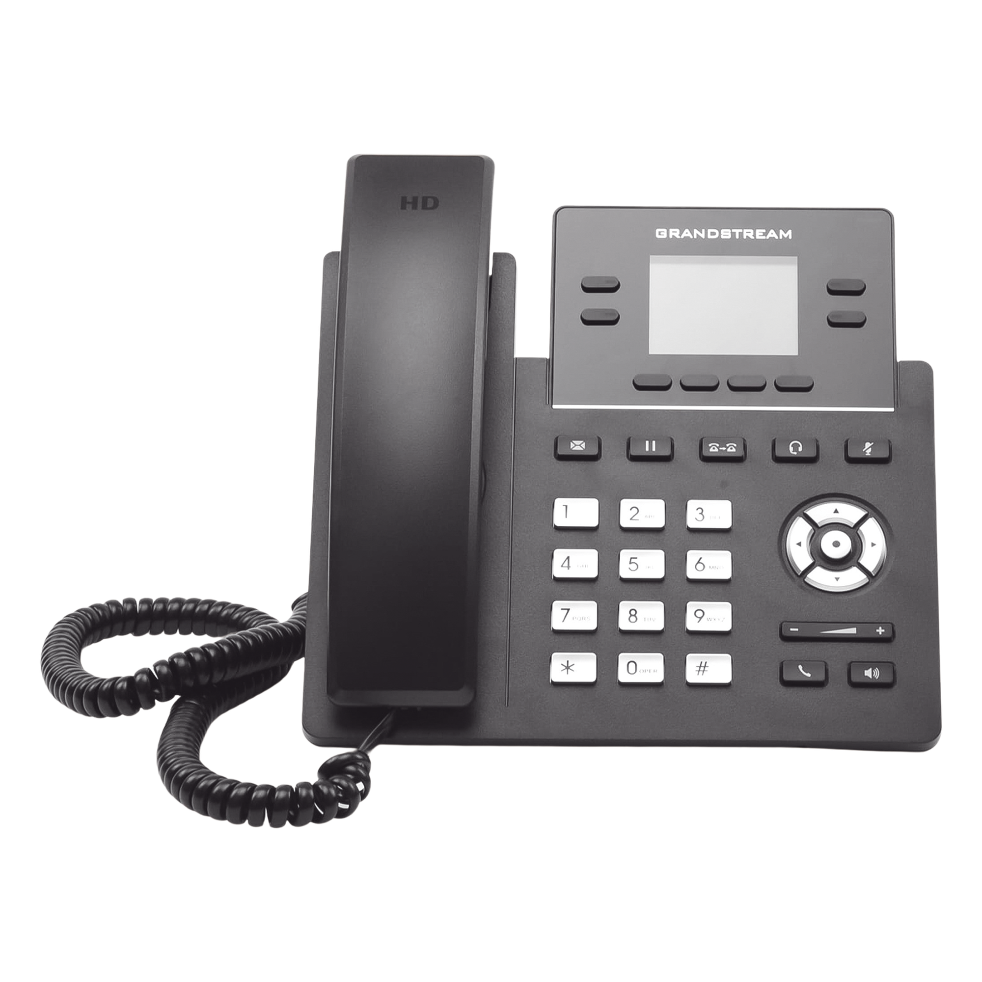 Teléfono IP Wi-Fi, Grado Operador, 4 líneas SIP con 2 cuentas, pantalla a color 2.4", codec Opus, IPV4/IPV6 con gestión en la nube GDMS — GRANDSTREAM · SKU GRP-2612W