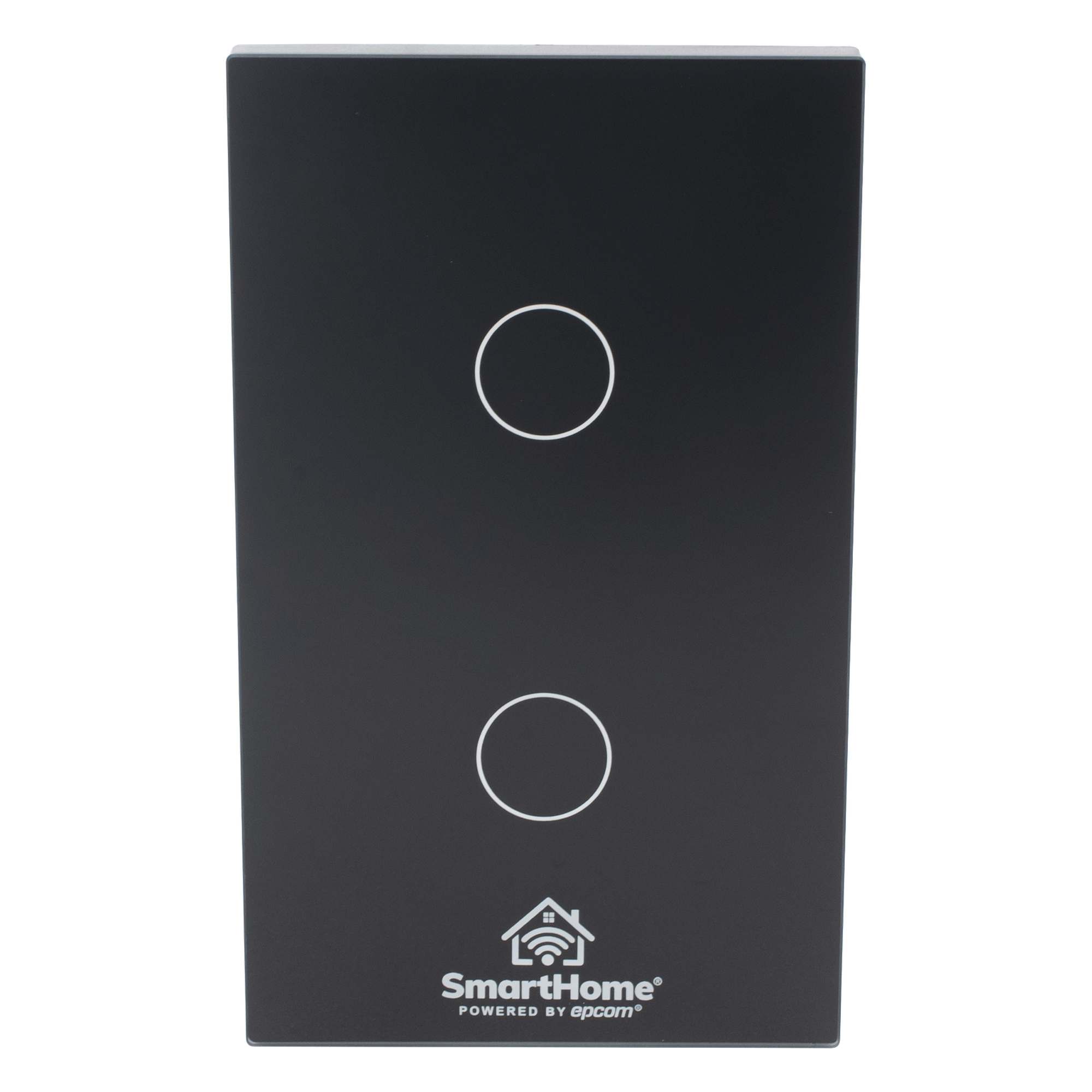 (Wifi) Apagador switch inalámbrico WIFI, control de 2 regresos de carga, 110V — SMARTHOME BY EPCOM · SKU SHS412W