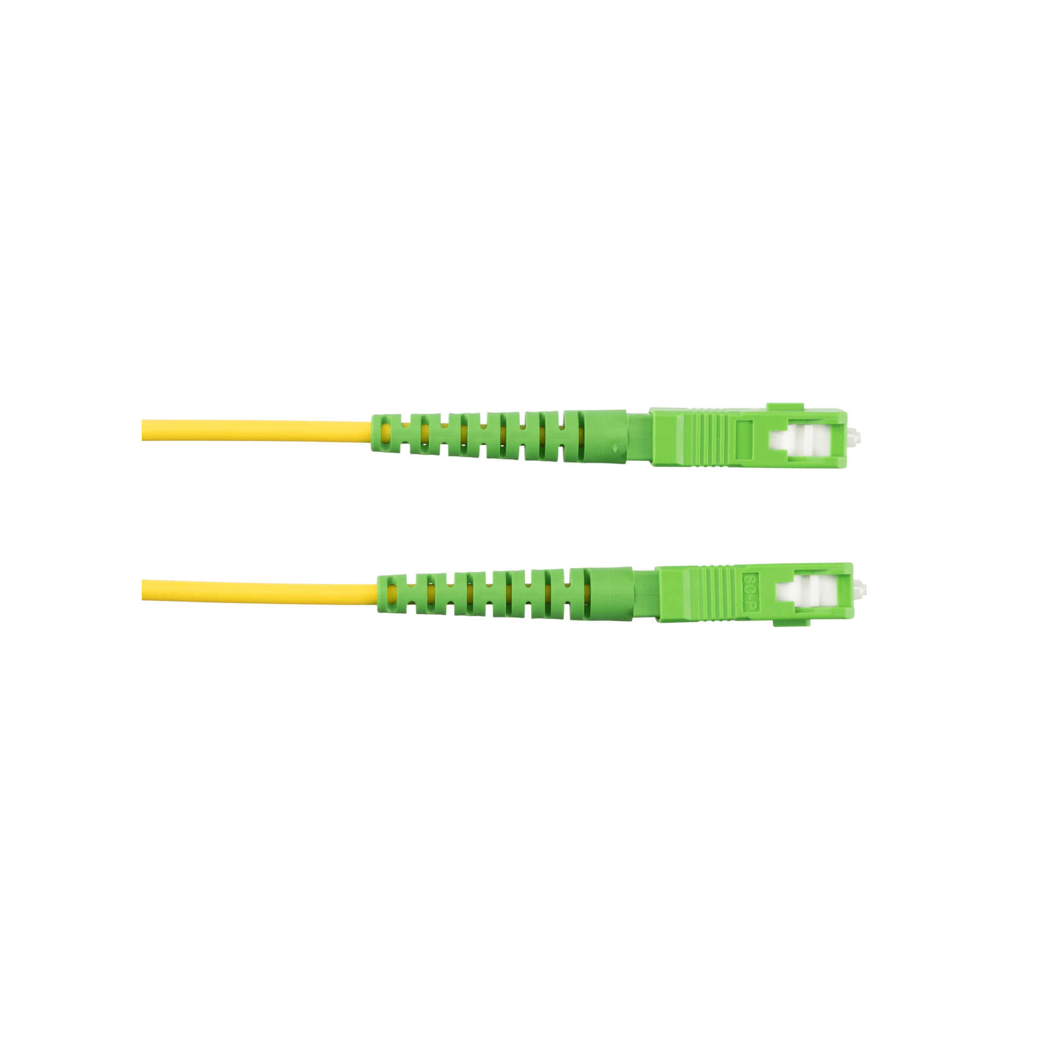 Jumper de Fibra Optica Monomodo 9/125 OS2, SC/APC-SC/APC Simplex, OFNR (Riser), Color Amarillo, 5 Metros (16.40 Pies)