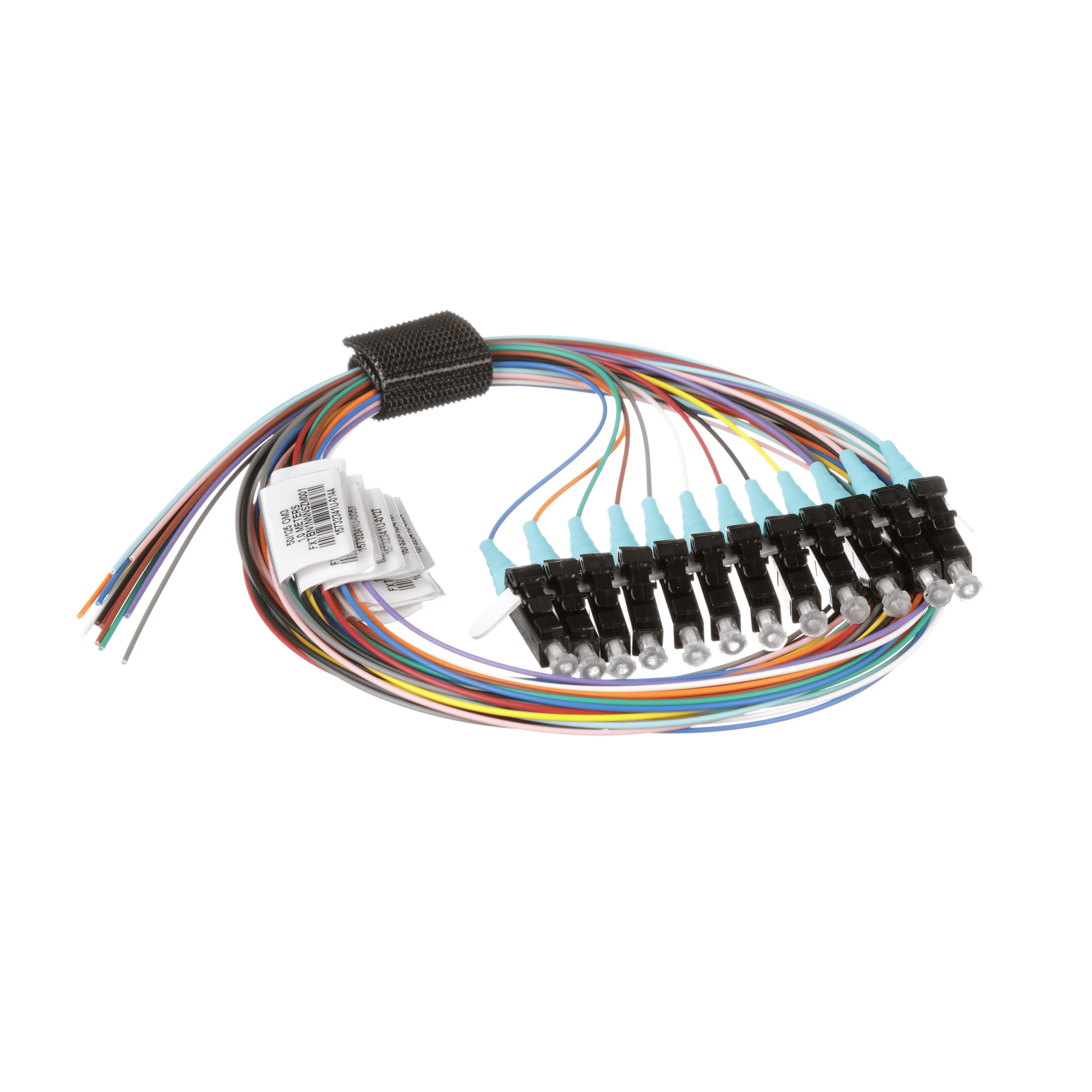Kit de 12 Pigtails con Conector LC, Multimodo 50/125 OM3, 900um, de 1 Metro (3.28 Pies) — PANDUIT · SKU FXTBN1NNNSZM001
