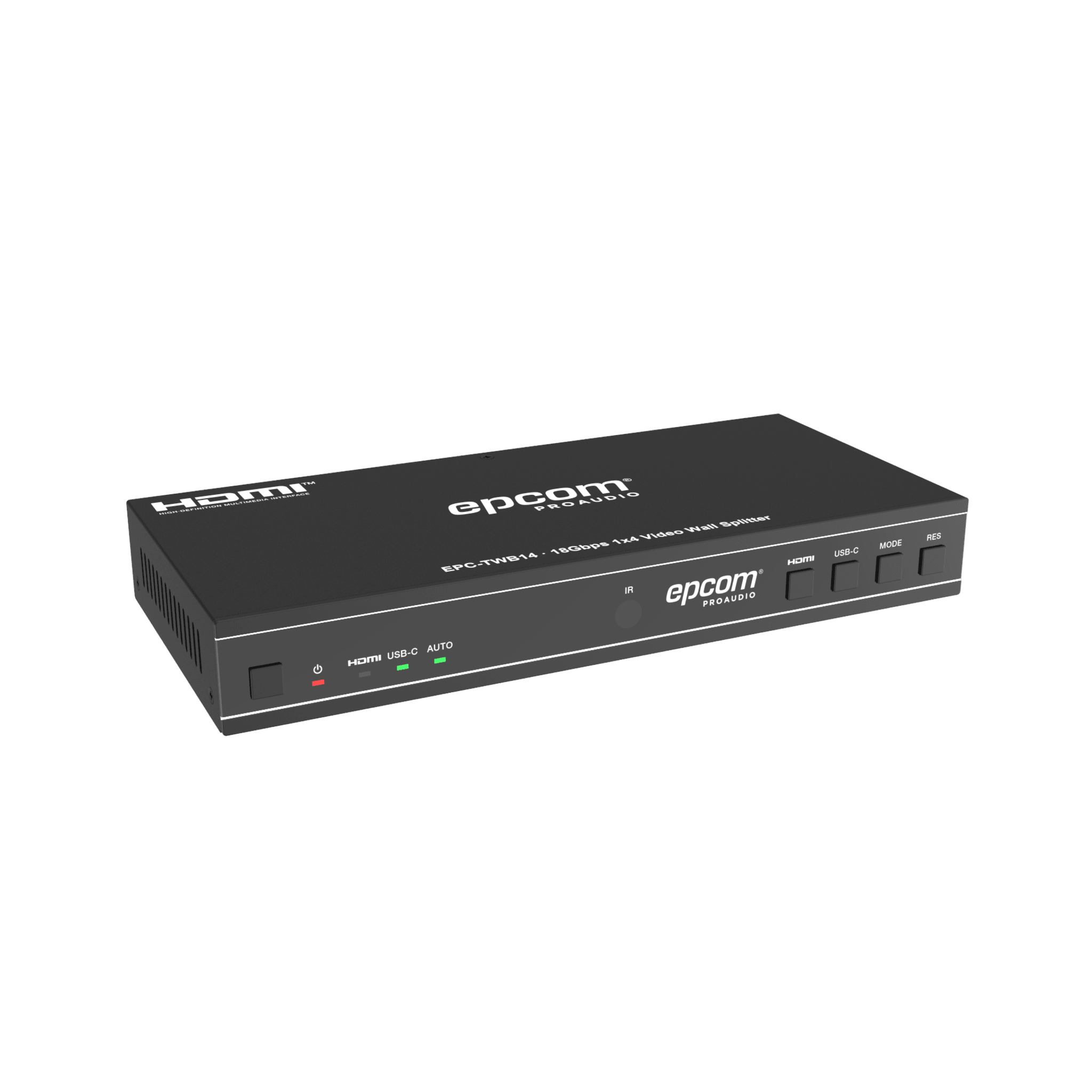 Videowall 4K 1x4 | HDMI & USB-C | 8 Modos de Visualización | Audio Óptico/Analógico | Control RS-232/IR | Plug & Play