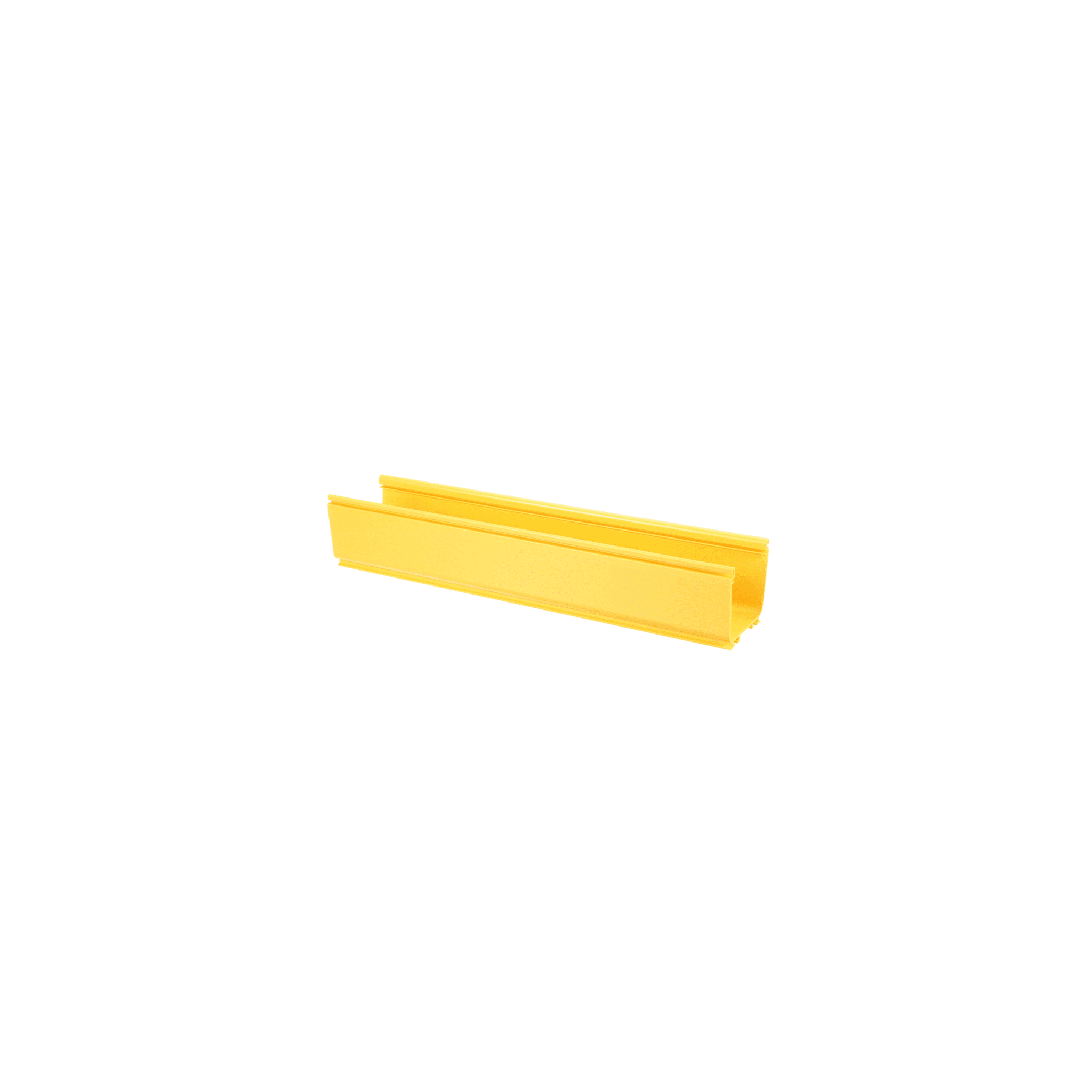 Canaleta FiberRunner™ 4X4, de PVC Rígido, Color Amarillo, 3 m de Largo