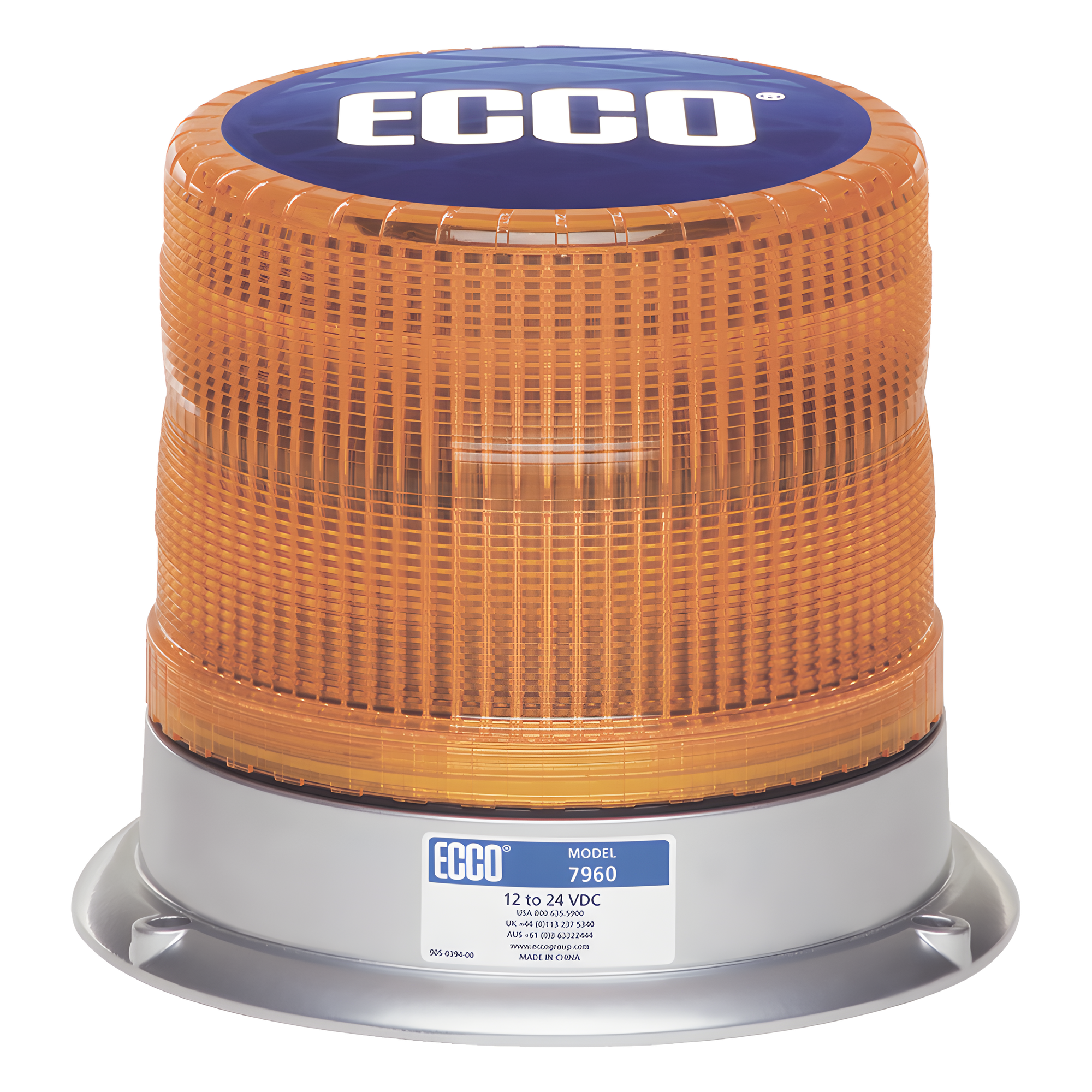 Baliza LED Pulse® serie 7960 SAE Clase I color ambar — ECCO · SKU X7960A