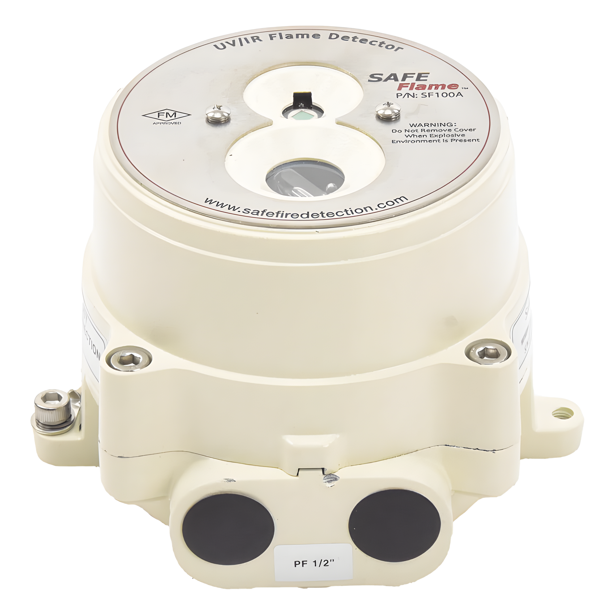 Detector de Flama UV/IR — SAFE FIRE DETECTION INC. · SKU SF-100A-UVIR