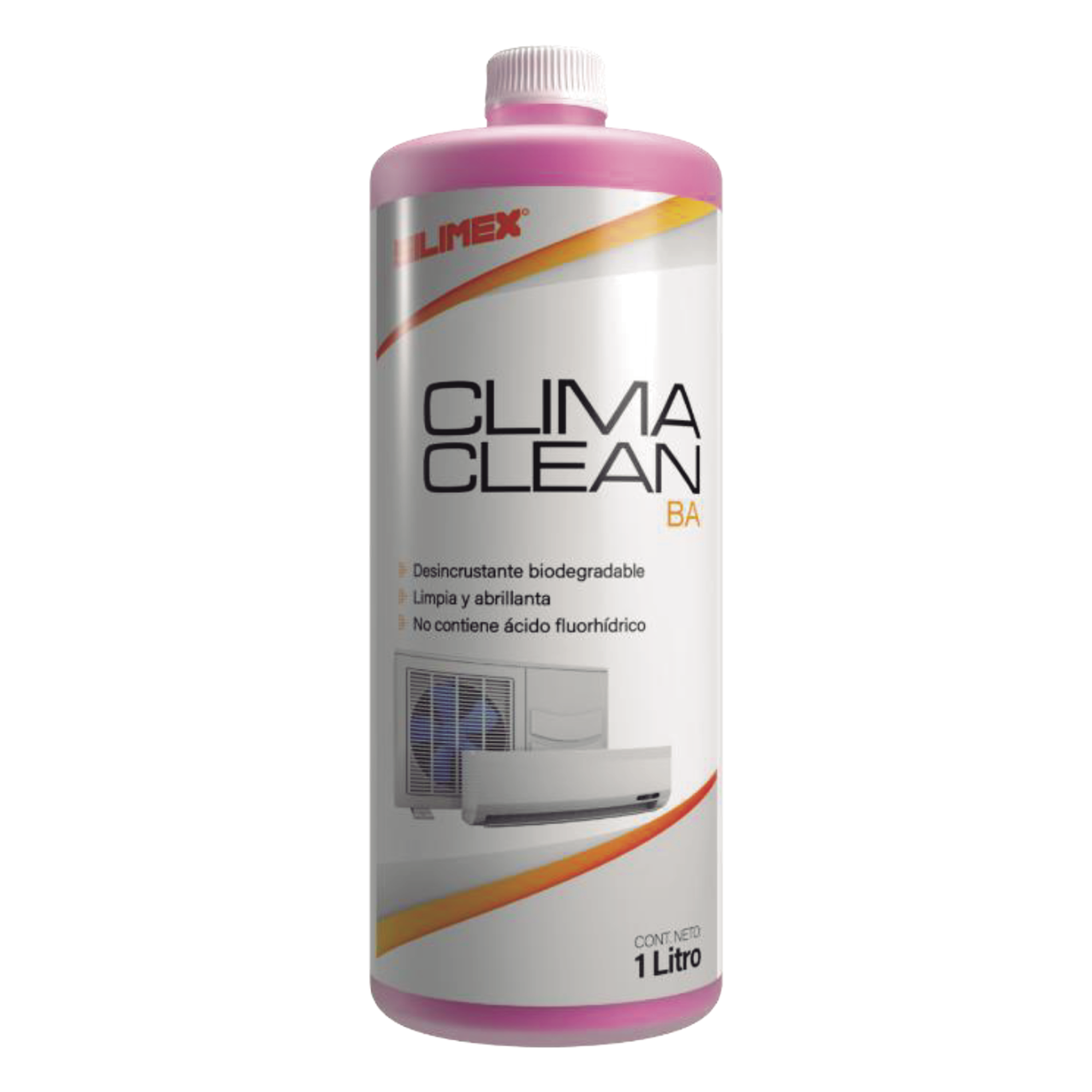 CLIMA CLEAN BA Limpiador Espumoso, Biodegradable y a Base de Agua que Garantiza una Limpieza Profunda y Profesional en Serpentines de Minisplits, Mejorando su Eficiencia y Prolongando su Vida Útil — SILIMEX · SKU CLIMA-CLEAN-BA