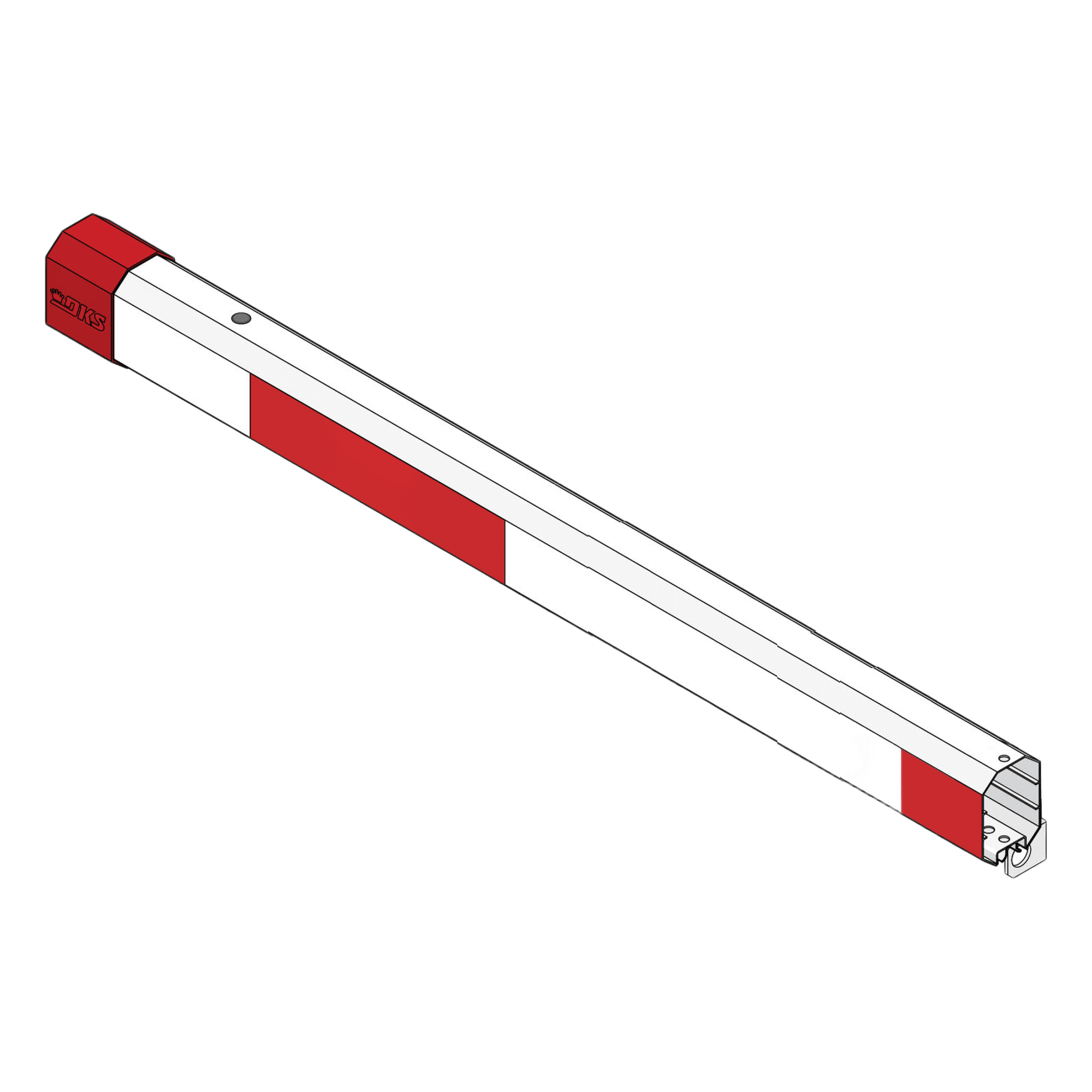 Brazo Octagonal de Aluminio de 4.2 metros / Compatible con Iluminación Rojo-Verde (No incluida) — DKS DOORKING · SKU 1601-555