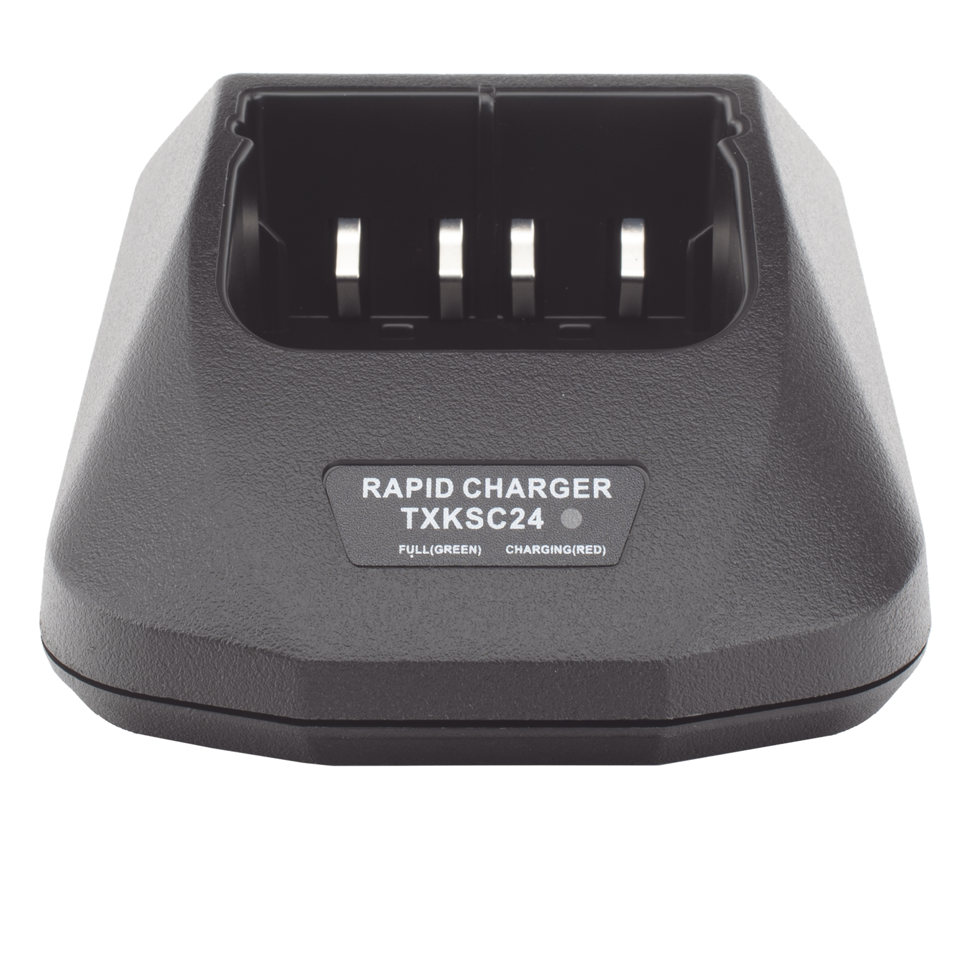 Cargador de Escritorio / Carga Rápida / Compatible con Radios Kenwood TK Series / LED de Estado / Carga con o sin Radio — TXPRO · SKU TX-KSC24