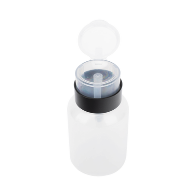 Botella Dispensadora de Alcohol, Capacidad 200 ml, Sistema de Bloqueo-Antiderrames, Ideal para Limpieza y Preparación de Fibra Óptica