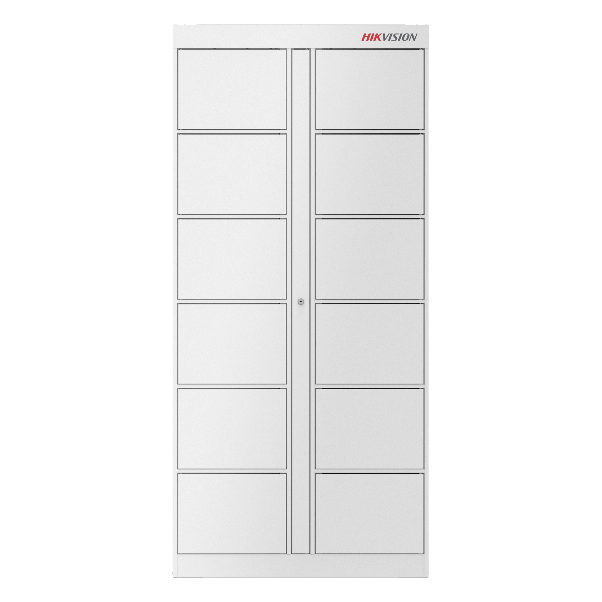 Locker Inteligente de Expansión con 12 Espacios / Requiere Locker Maestro / Comunica al Maestro por RS485 — HIKVISION · SKU DS-KLB2-12