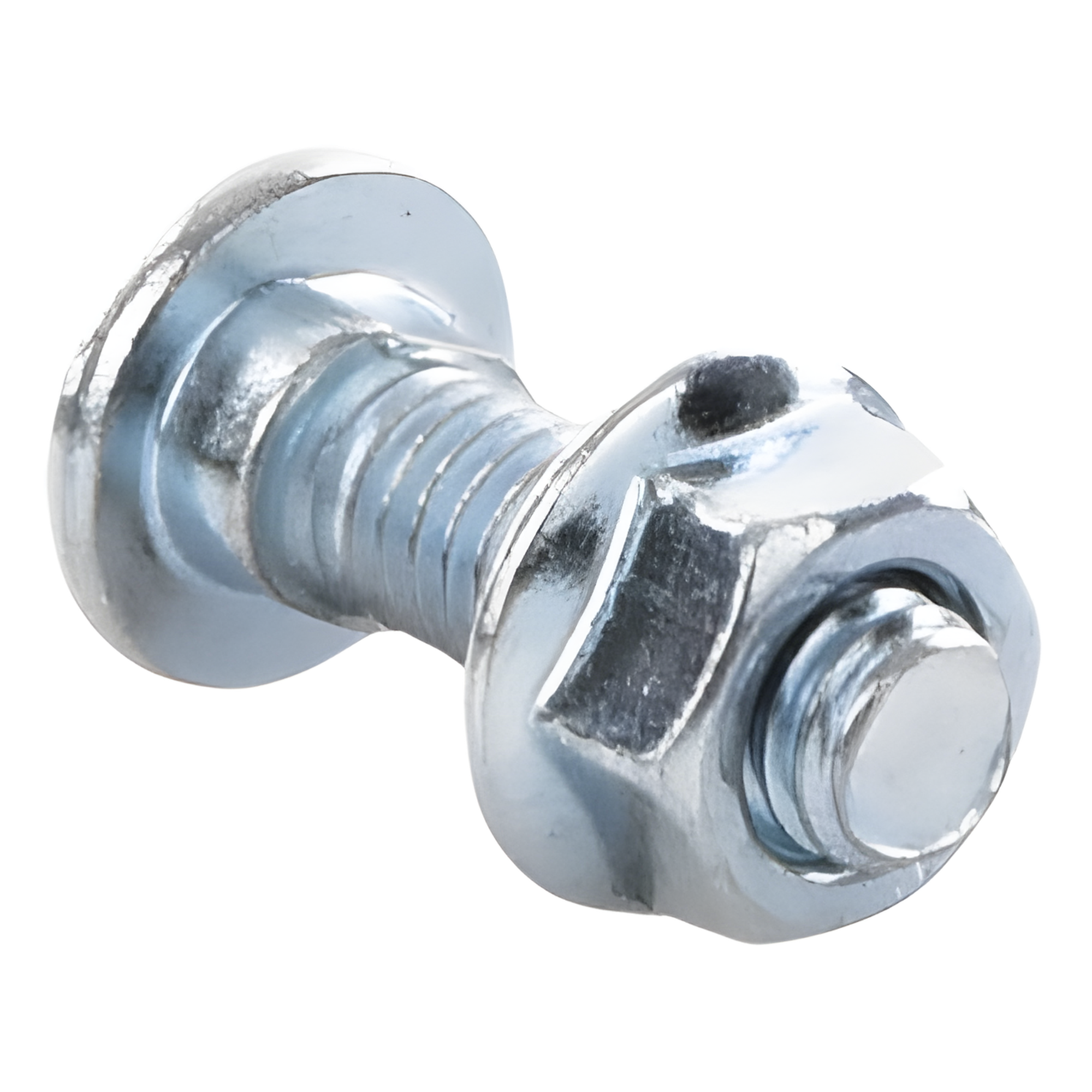 Tornillo Métrico con Tuerca / Acero al Carbono 6 mm / Largo 20 mm / Acabado Electrozincado 15-20 µm / Uso Interior