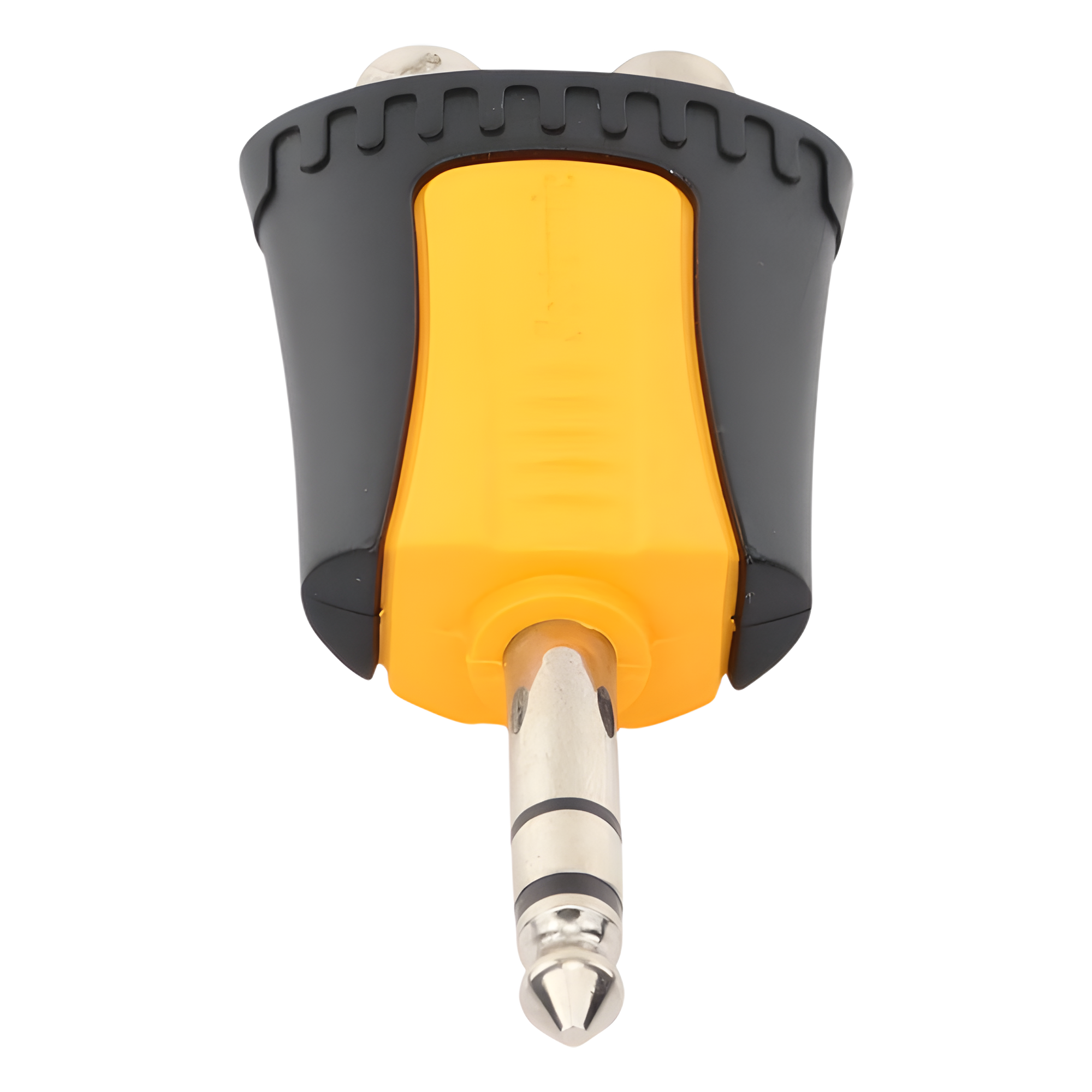Adaptador de Audio Estéreo / Plug 1/4" (6.3 mm) a 2 x RCA Hembra / Carcasa Plástica / Precableado