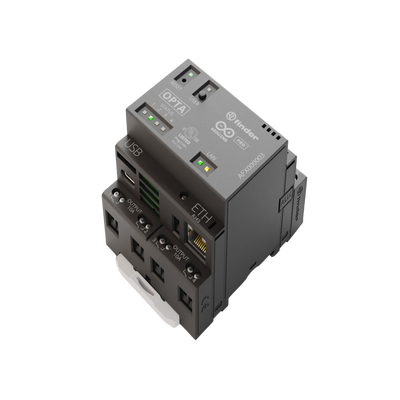 PLC Industrial Arduino Opta / Micro PLC IoT / STM32H747XI Dual-Core / 8 Entradas Analógicas-Digitales / 4 Relés 10A / IP20 / Certificaciones cULus-ENEC-FCC-CE — ARDUINO LLC · SKU AFX-00003