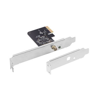 Adaptador PCI inalámbrico doble banda AC 600 Mbps / Antena de alta ganancia / Tecnología MU-MUMO / Seguridad WPA3 / Soporte de perfil bajo y Altura completa