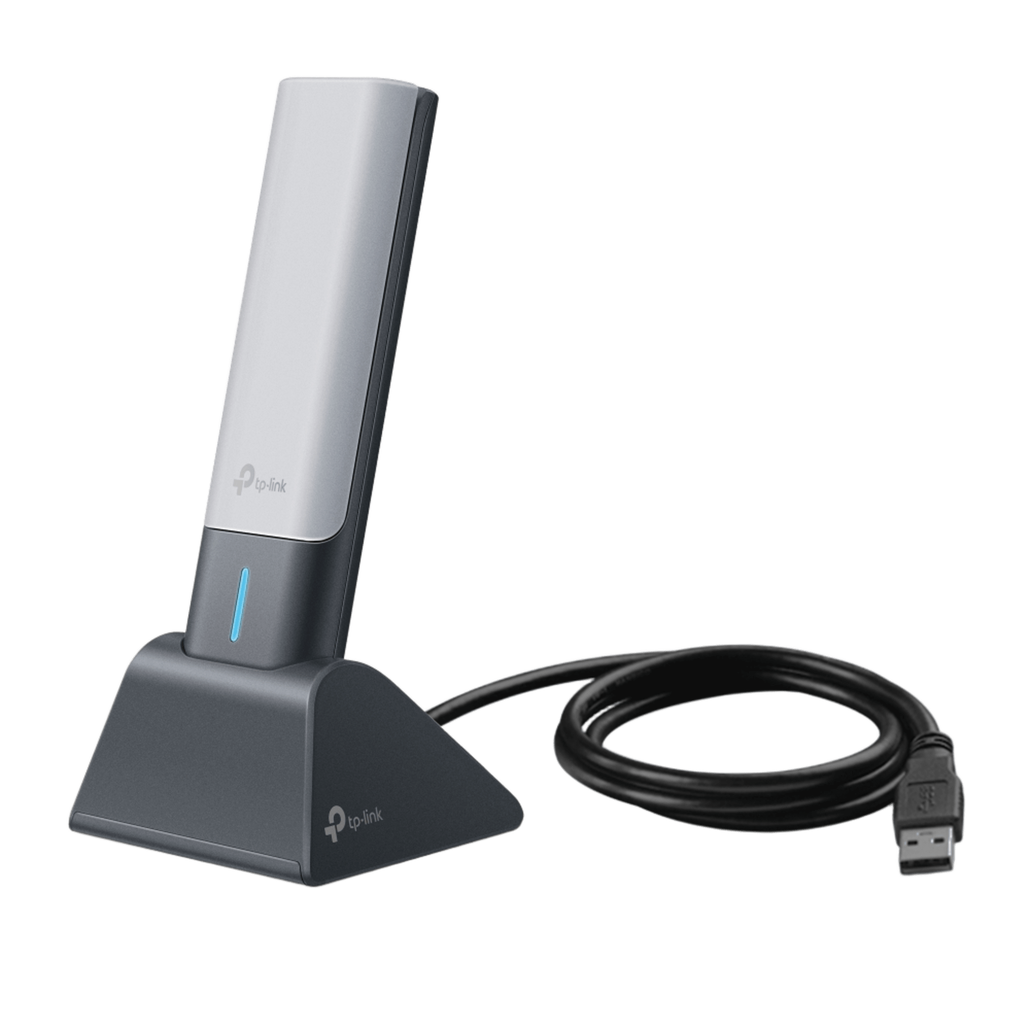 Adaptador USB Wireless Wi-Fi 6 / AX3000 (2402 Mbps + 574 Mbps) / Antenas de Alta Ganancia / USB 3.0 / Baja Latencia Gaming / WPA3 / Cuna Desmontable con Cable 1.2 m (3.9 ft)