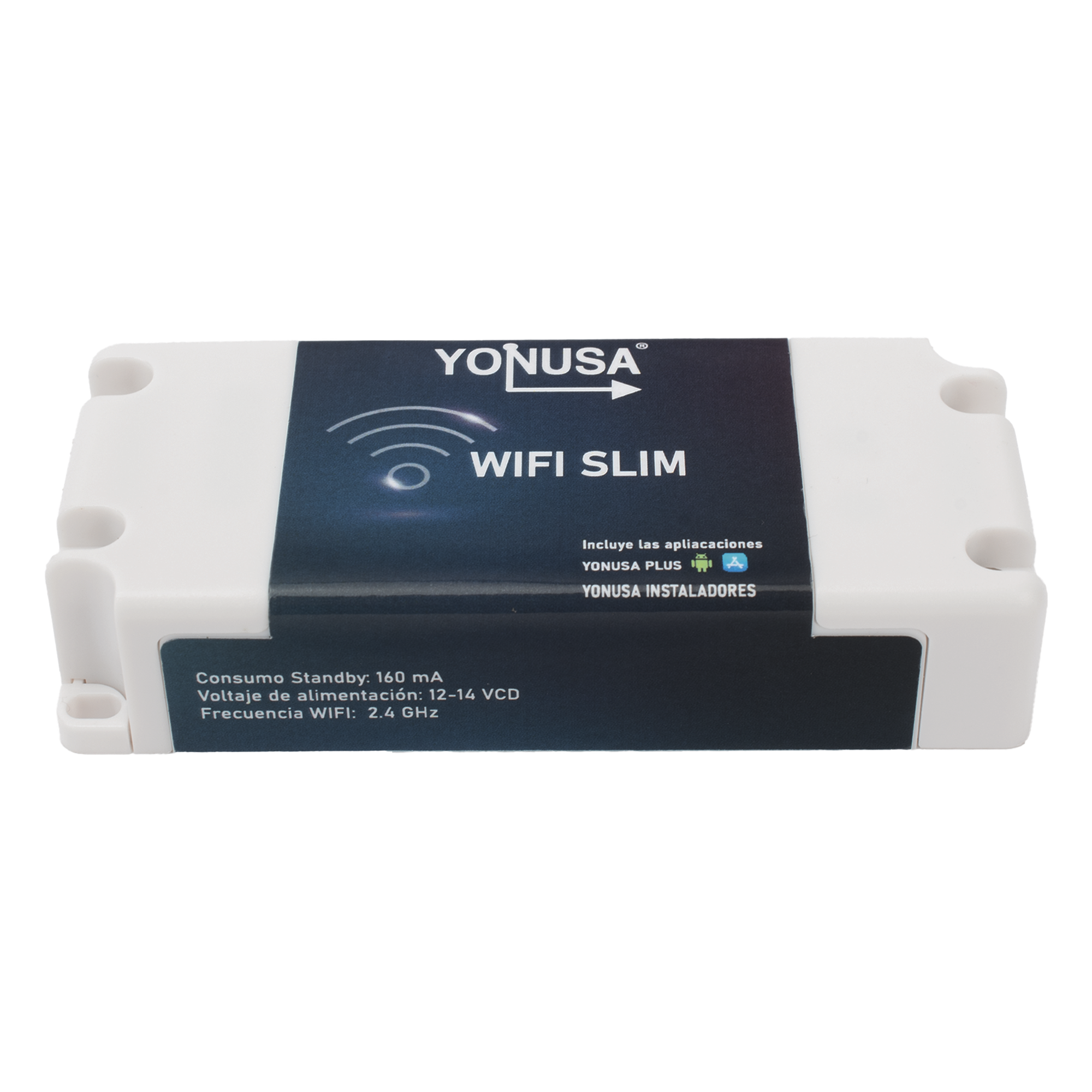 Modulo WIFI SLIM para uso en Energizadores YONUSA / Aplicación sin costo / Botón de Pánico · SKU TARJET-WIFI-SLIM