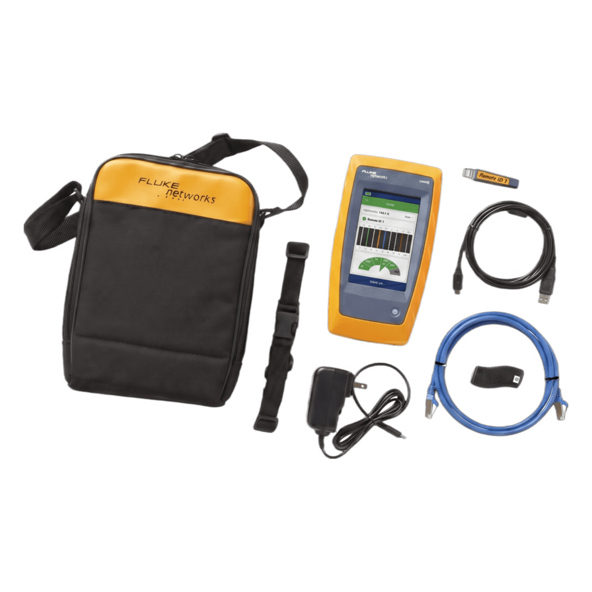 Calificador de Red y Wi-Fi LinkIQ DUO / Verificación de Cables hasta 10GBASE-T / Análisis Wi-Fi 6E / Pantalla Multitáctil a Color / Diagnóstico de Switch y PoE hasta Clase 8 — FLUKE NETWORKS · SKU LIQ-DUO-H6-MX