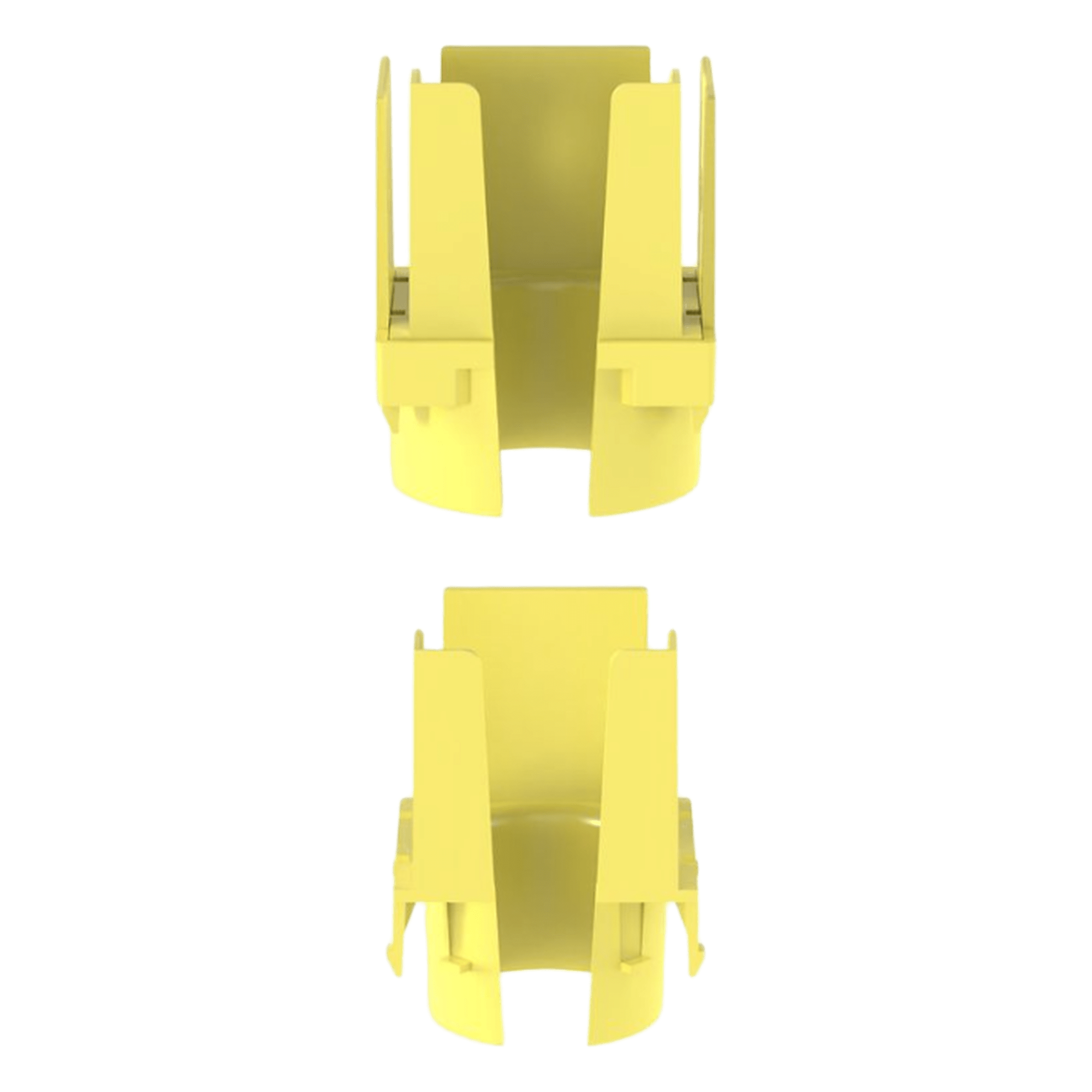Tapa con 1 Salida a Tubo Corrugado de 1.5in (38mm), Para uso con Canaletas 2X2 FiberRunner™, Color Amarillo — PANDUIT · SKU FIDT2X2LYL