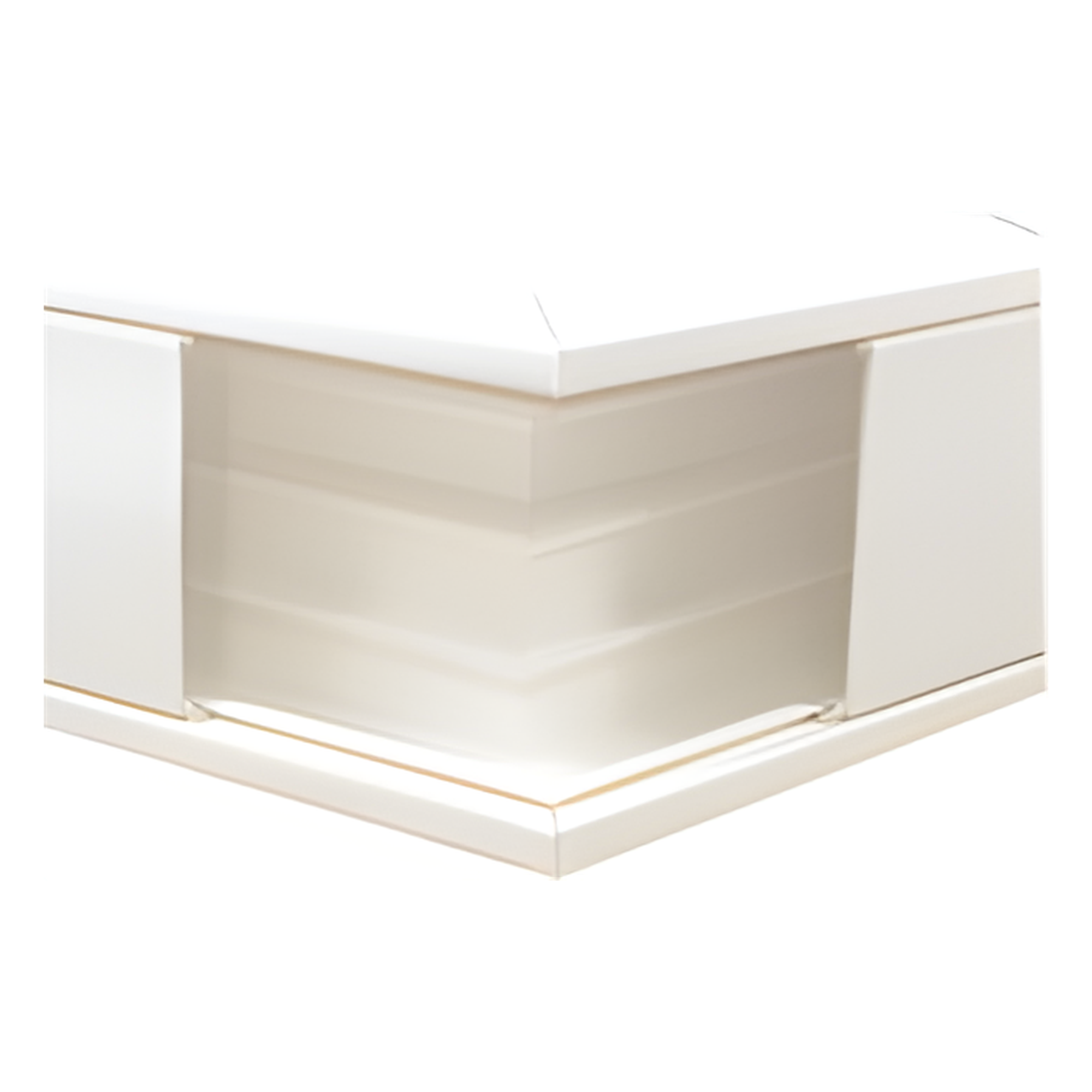 Esquinero exterior color blanco de PVC auto extinguible, para canaleta TEK100 (5576-10100)  — THORSMAN · SKU TEK-100-EE