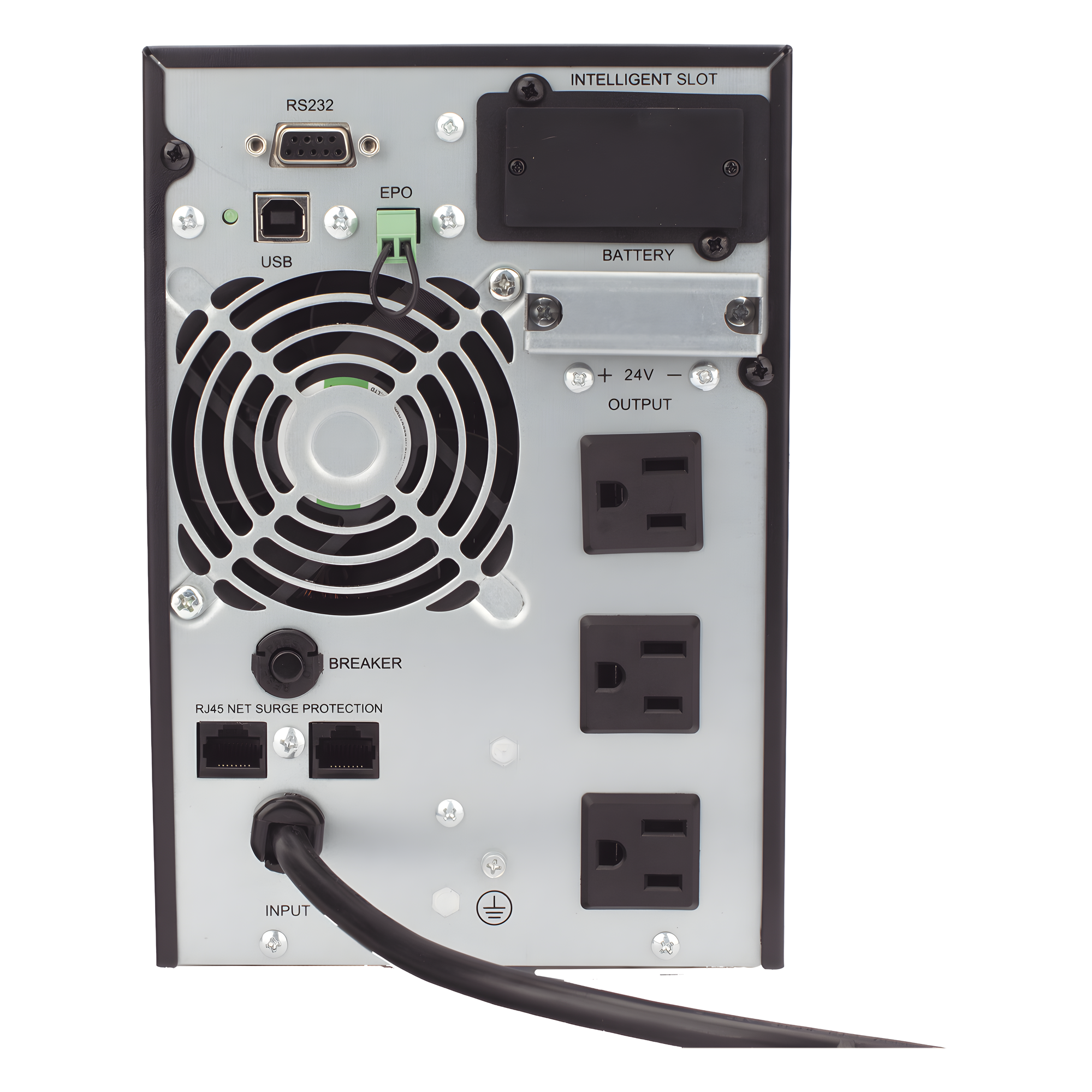 UPS 1000VA/900W  Online Doble Conversión /Pantalla LCD / 3 tomas 5-15R / Regulación de Voltaje / Protección RJ45
