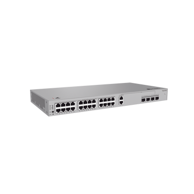 Switch de Acceso eKit Administrable / Capa 2 / 22 Puertos PoE+ Gigabit + 2 Puertos PoE+ 2.5 Gbps + 2 Puertos SFP(2.5 Gbps) + 2 Puertos SFP+(10 Gbps) / PoE Perpetuo / Presupuesto PoE 400 W / Sin Licenciamiento