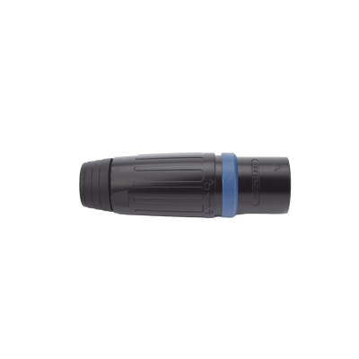 Speakon Conector de cable macho de 4 polos, carcasa negra, cable AWG10, 30A