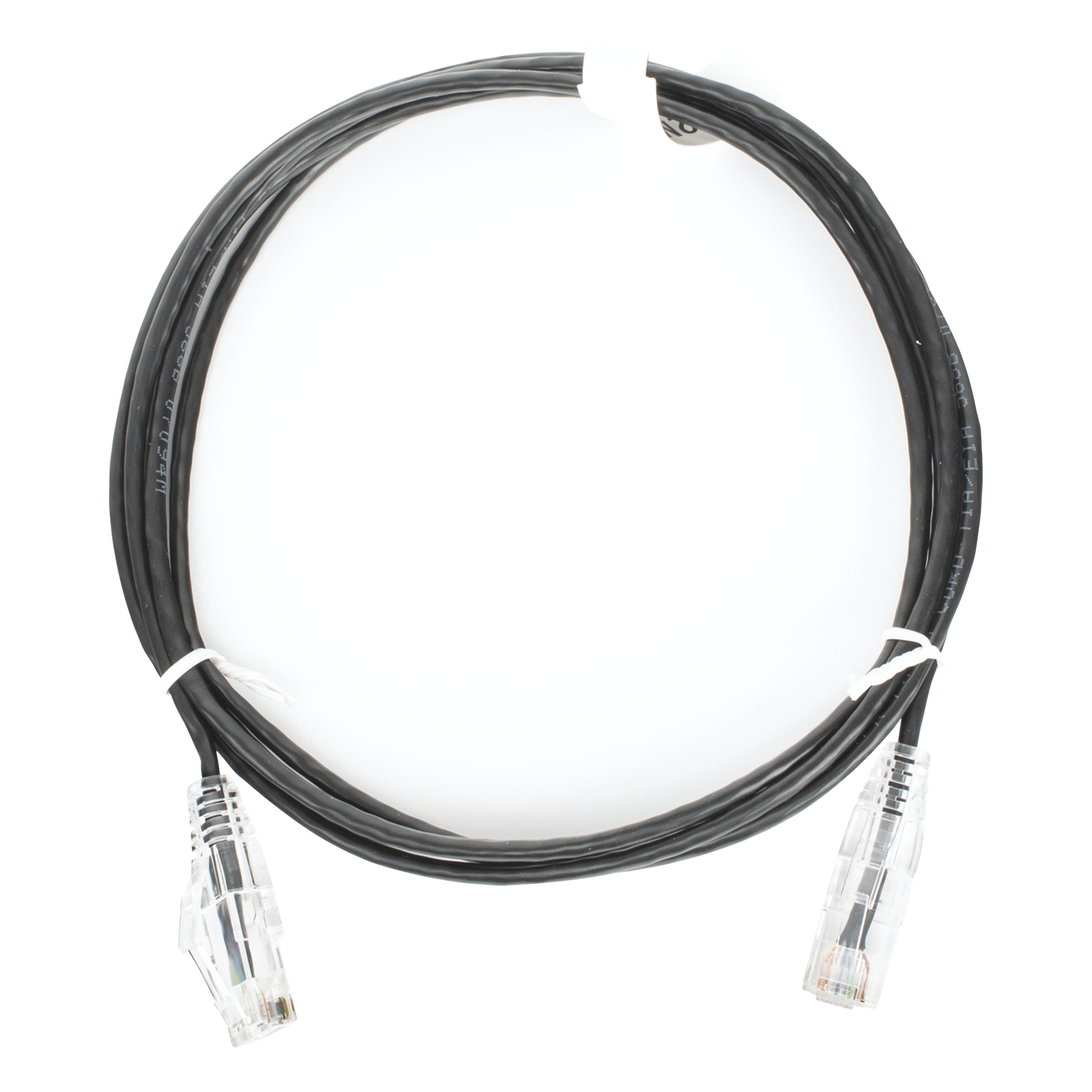 Cable de Parcheo Slim UTP Cat6 / 28 AWG / 2 m (6.56 ft) / 1 Gbps / RJ45 Chapado en Oro — LINKEDPRO BY EPCOM · SKU LP-UT6-200-BK-28