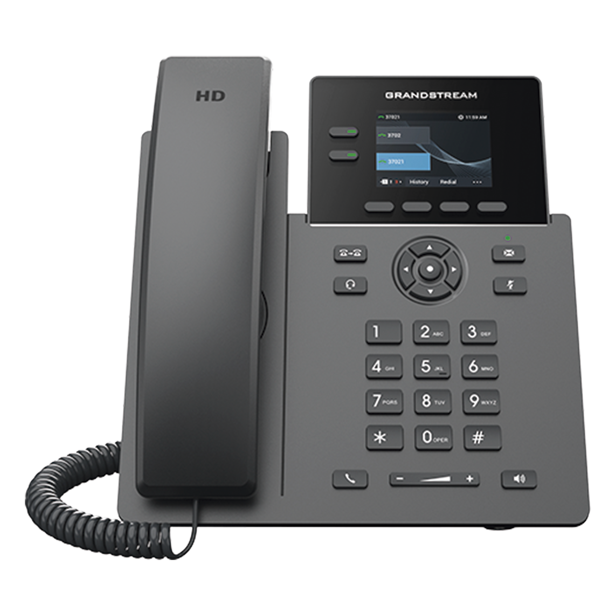 TELÉFONO IP POE GRADO OPERADOR DE 2 LÍNEAS / PANTALLA LCD TFT 2.4 PULGADAS COLOR / 8 BOTONES VIRTUALES MULTIUSO / SEGURIDAD CARRIER-GRADE / COMPATIBLE CON GDMS / AUDIO HD / CONFERENCIAS DE AUDIO 5 VÍAS — GRANDSTREAM · SKU GRP2610P