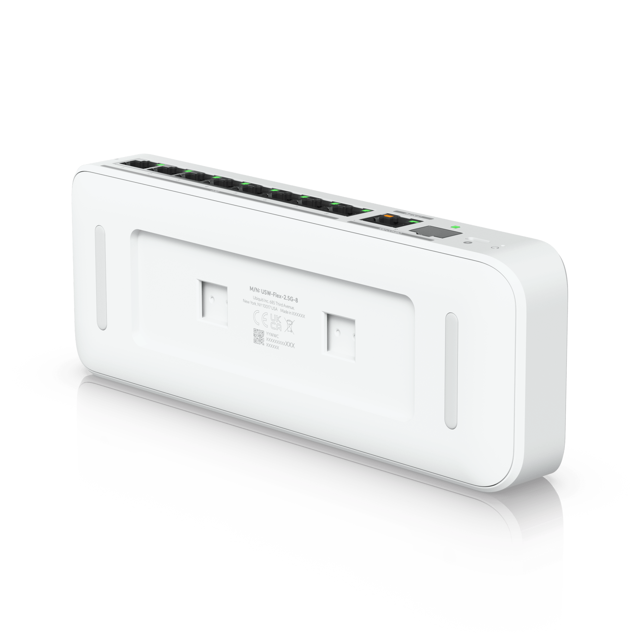 USW Flex 2.5G Switch de 8 Puertos 2.5GbE, con un Puerto de Enlace Ascendente Combinado RJ45/SFP+ de 10 GbE, Incluye Adaptador ca/cc