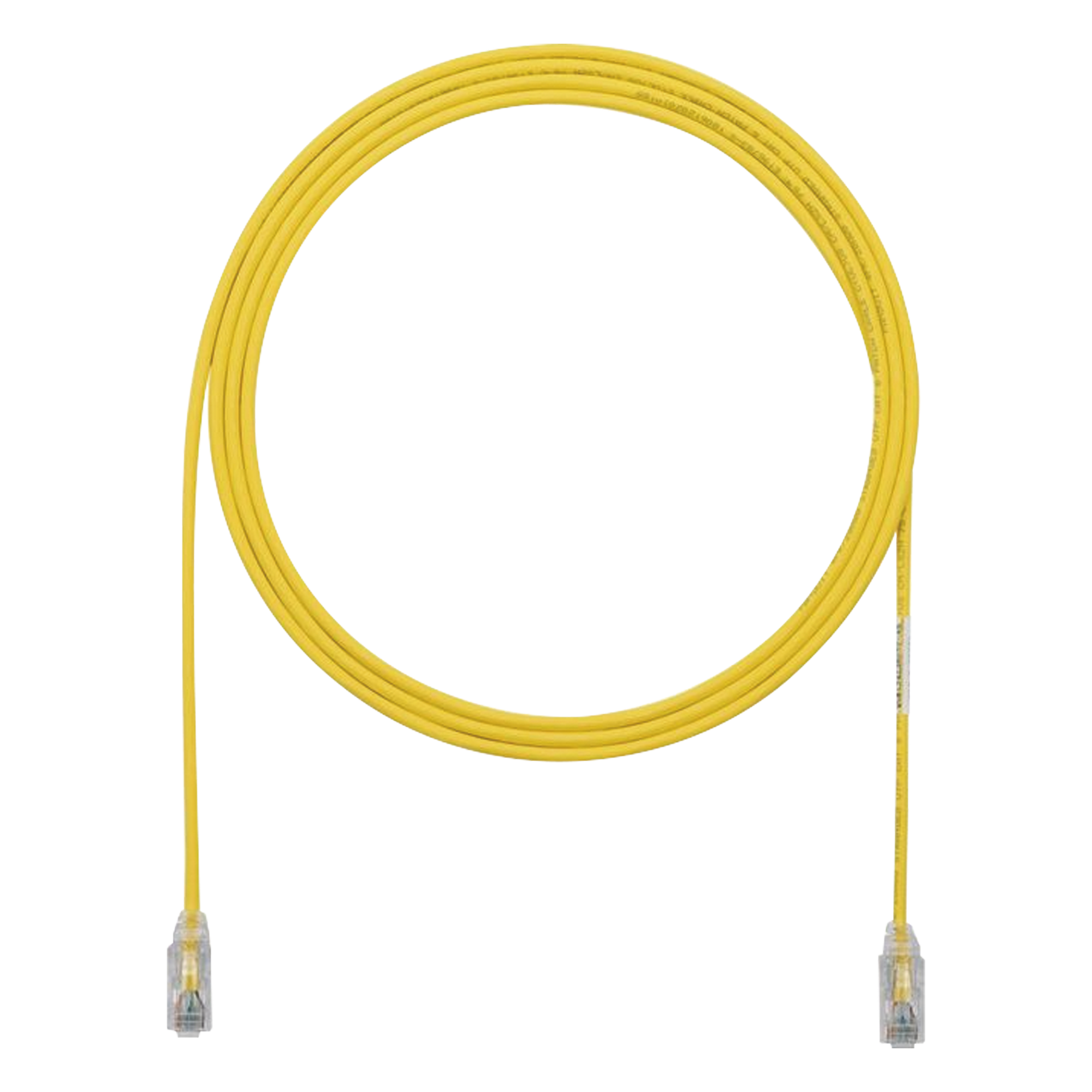 Cable de Parcheo TX6, UTP Cat6, Diámetro Reducido (28AWG), Color Amarillo, 3.05 Metros (10 Pies) — PANDUIT · SKU UTP28SP10YL