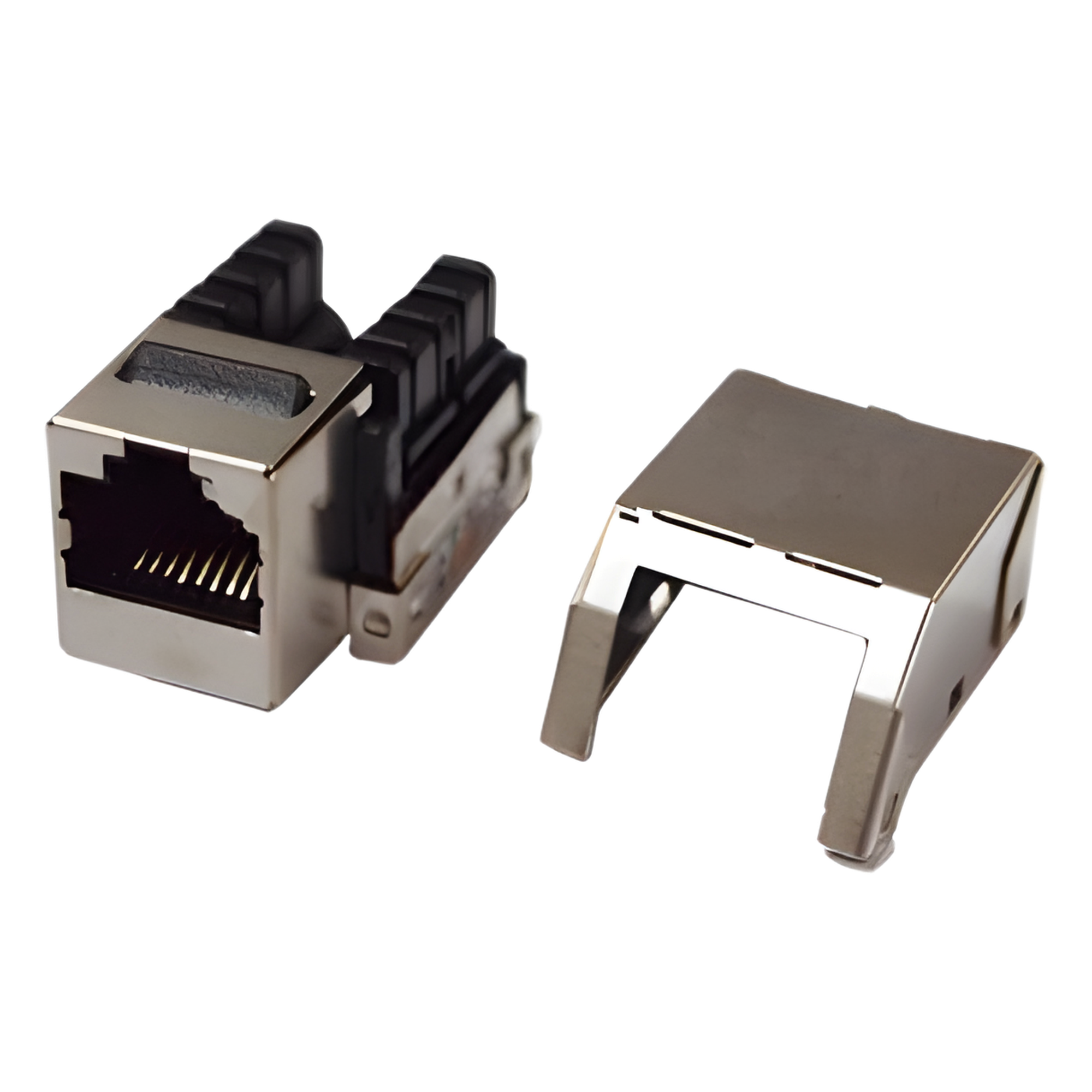 Módulo Jack Keystone Cat5e con Terminación 110 (Punchdown) Blindado (STP) - Metal — LINKEDPRO BY EPCOM · SKU LP-KJ-530