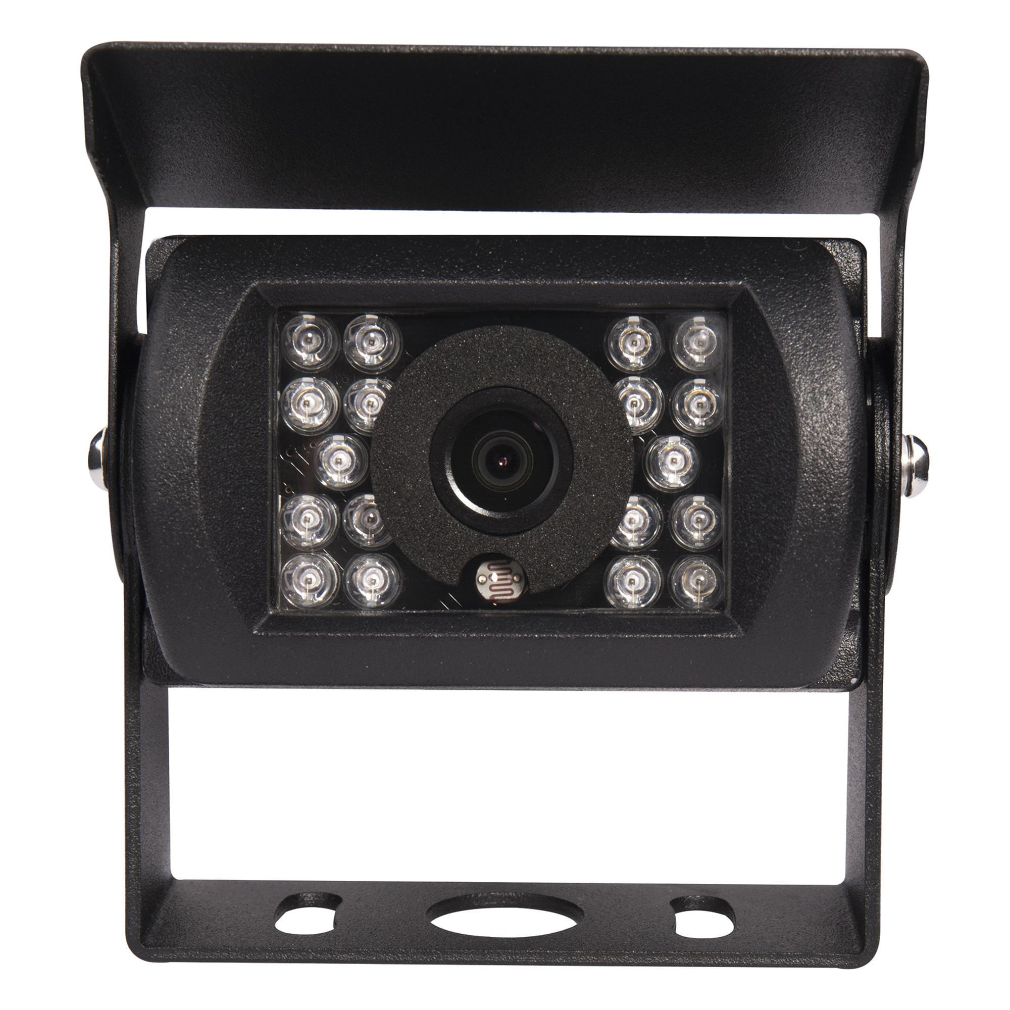 Sistema de Cámara de Reversa Alámbrico / Monitor LCD 7 Pulgadas Full HD / Cámara IR CMOS 18 LEDs / Ángulo de Visión 120° / IP69K / 12/24 VCC / Cable 20 m (65.6 ft)