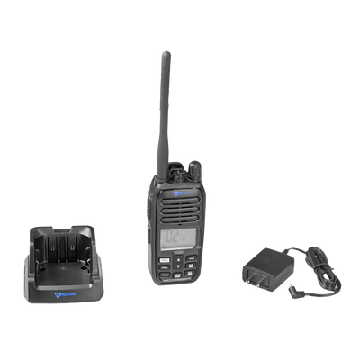Radio Portátil Marino VHF / Sumergible IP67 / Luz Activada por Agua / NRC Reducción de Ruido / Dual-Watch / 5W / FM (F3E)