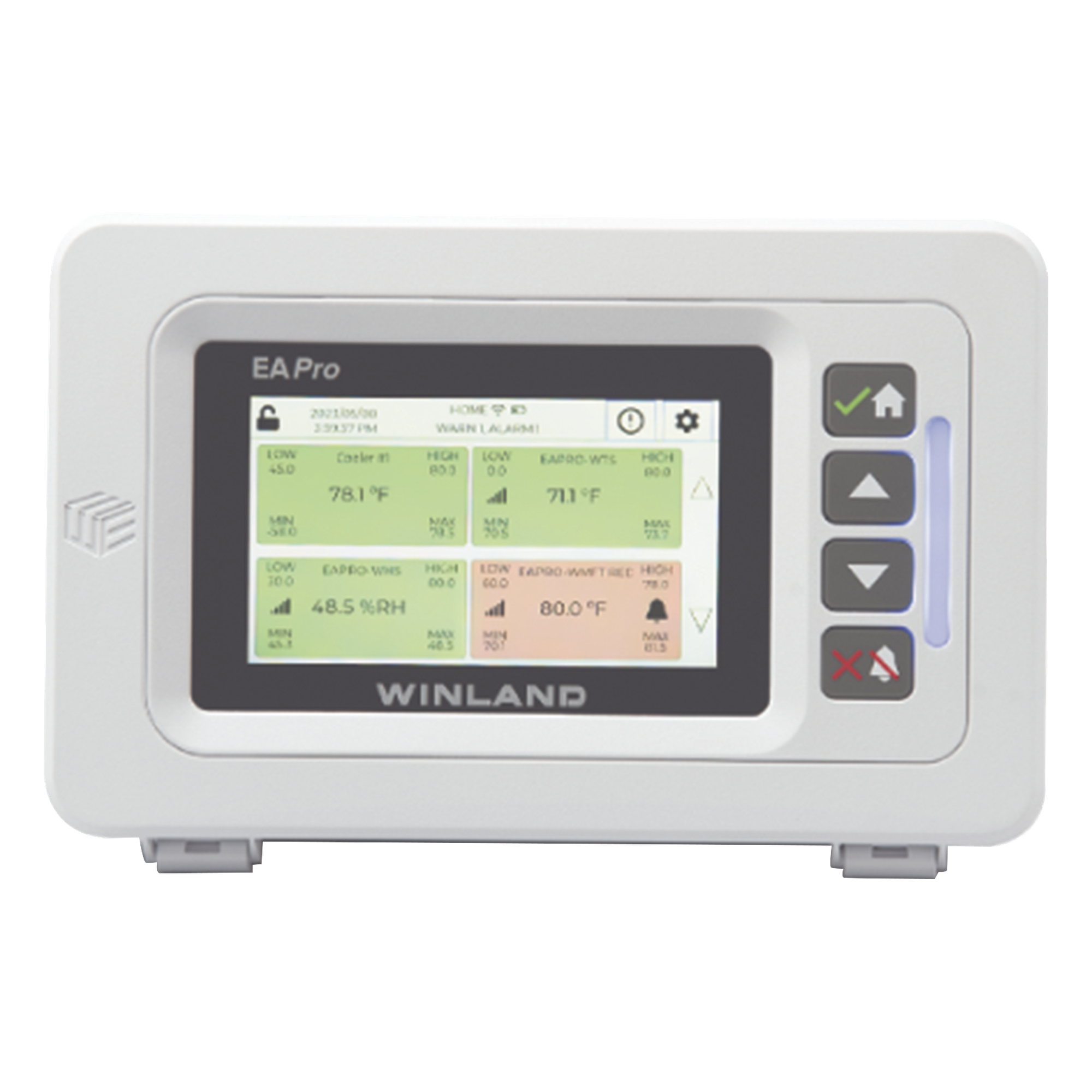 Monitor IP de temperatura de 34 zonas para condiciones críticas y extremas, soporta 4 cableadas y 30 inalámbricas. — WINLAND ELECTRONICS · SKU EAPRO-GTWY