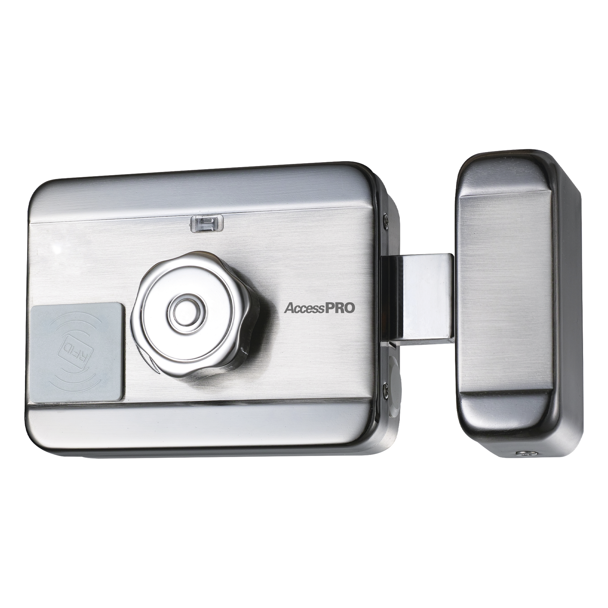 Cerradura Eléctrica Motorizada / Con Lector de Tarjetas de Proximidad (EM 125Khz) / Exterior — ACCESSPRO · SKU ACCESSRIMMOTOR