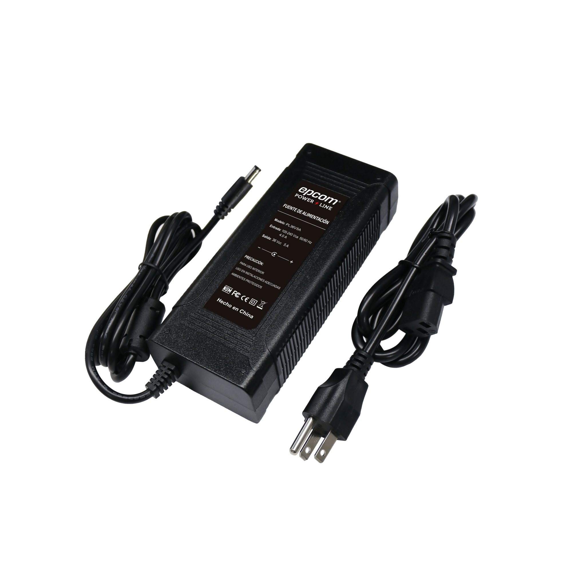 Fuente de poder / 36 Vcc Regulados / 5 Amp / Voltaje de Entrada de 100 - 240 VCA