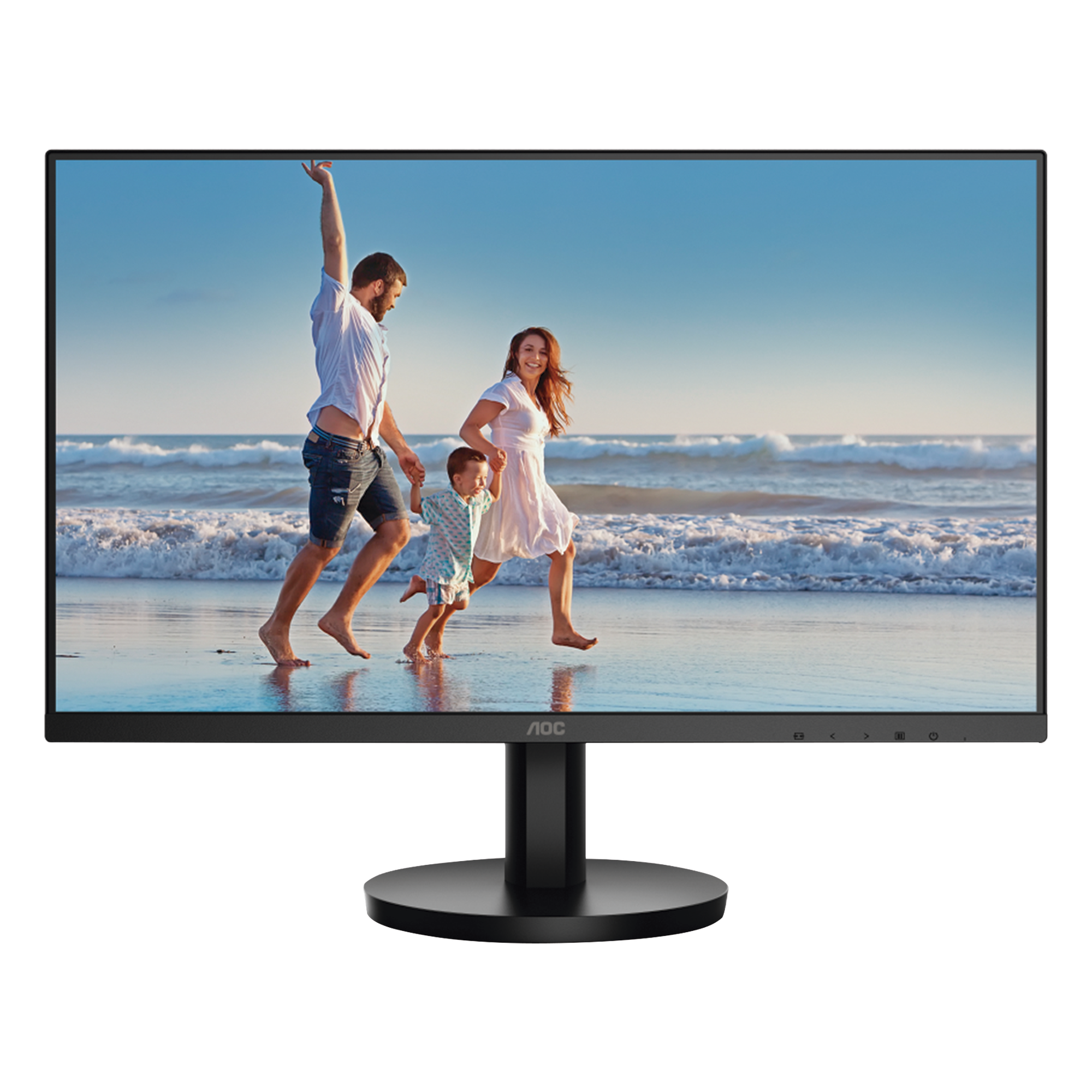 Monitor LED de 23.8" VESA, Resolución 1920 x 1080 Pixeles, Entradas de Video VGA/HDMI. Panel VA LCD Backlight LED. Ultra Delgado — AOC · SKU 24B3HM