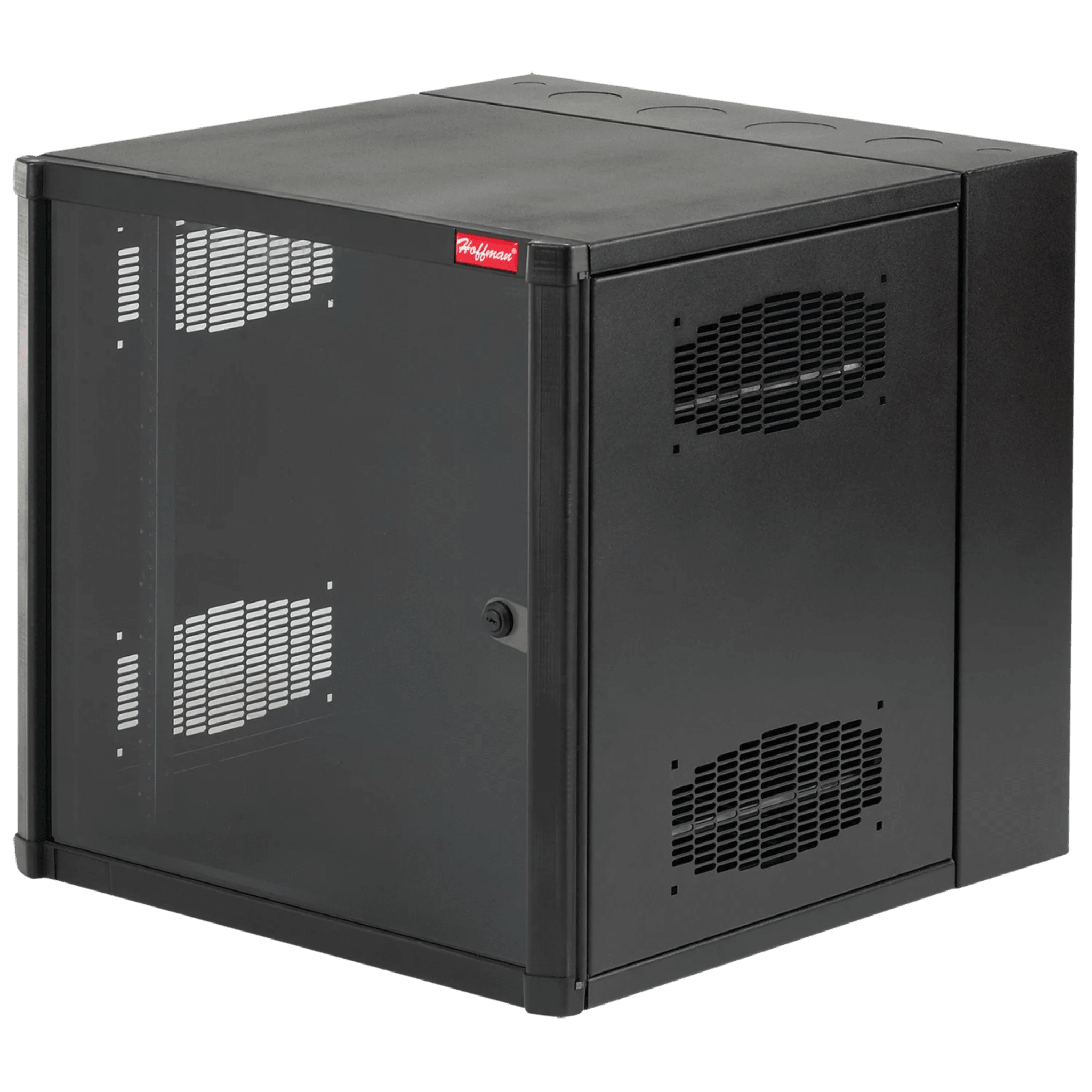Gabinete AccessPlus de 26 UR Montaje en Pared de 19in, Rieles Numerados y Roscados #10-32, Puerta con Ventana de Seguridad, 600 mm de Ancho, 762 mm de Profundidad, Color Negro
